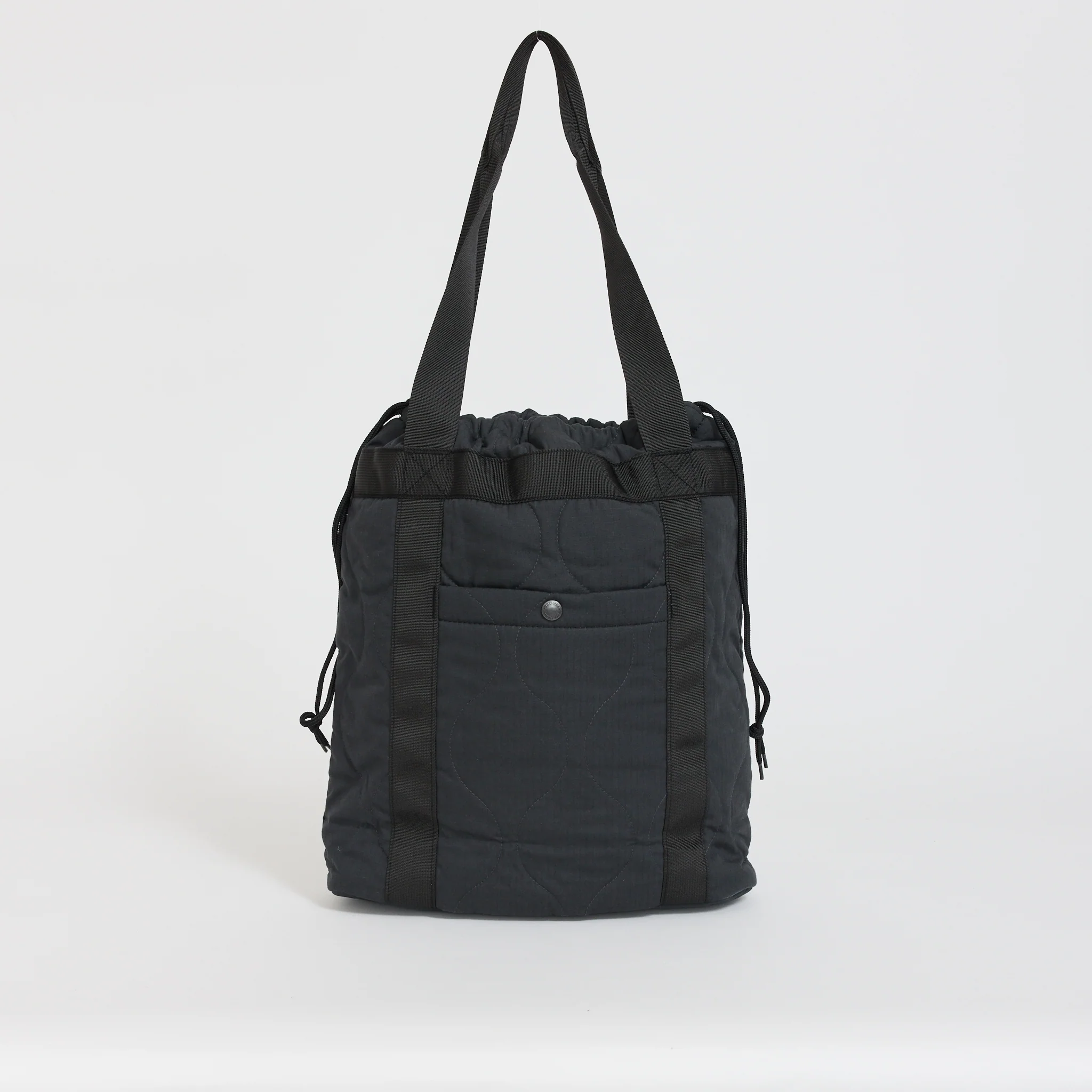 Quilted Ripstop Tote Black - Image 3