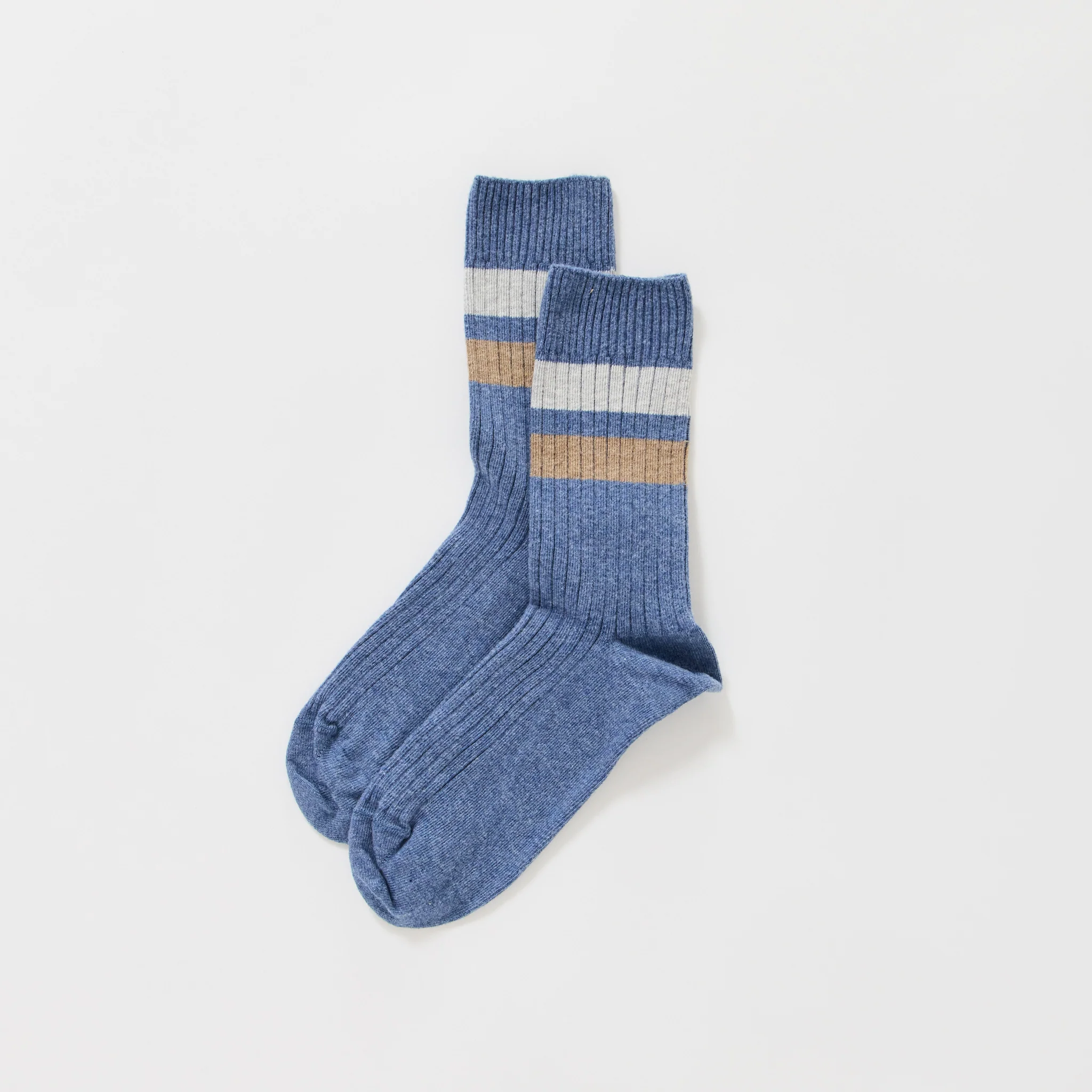 Race Overankle Socks Blue Melange