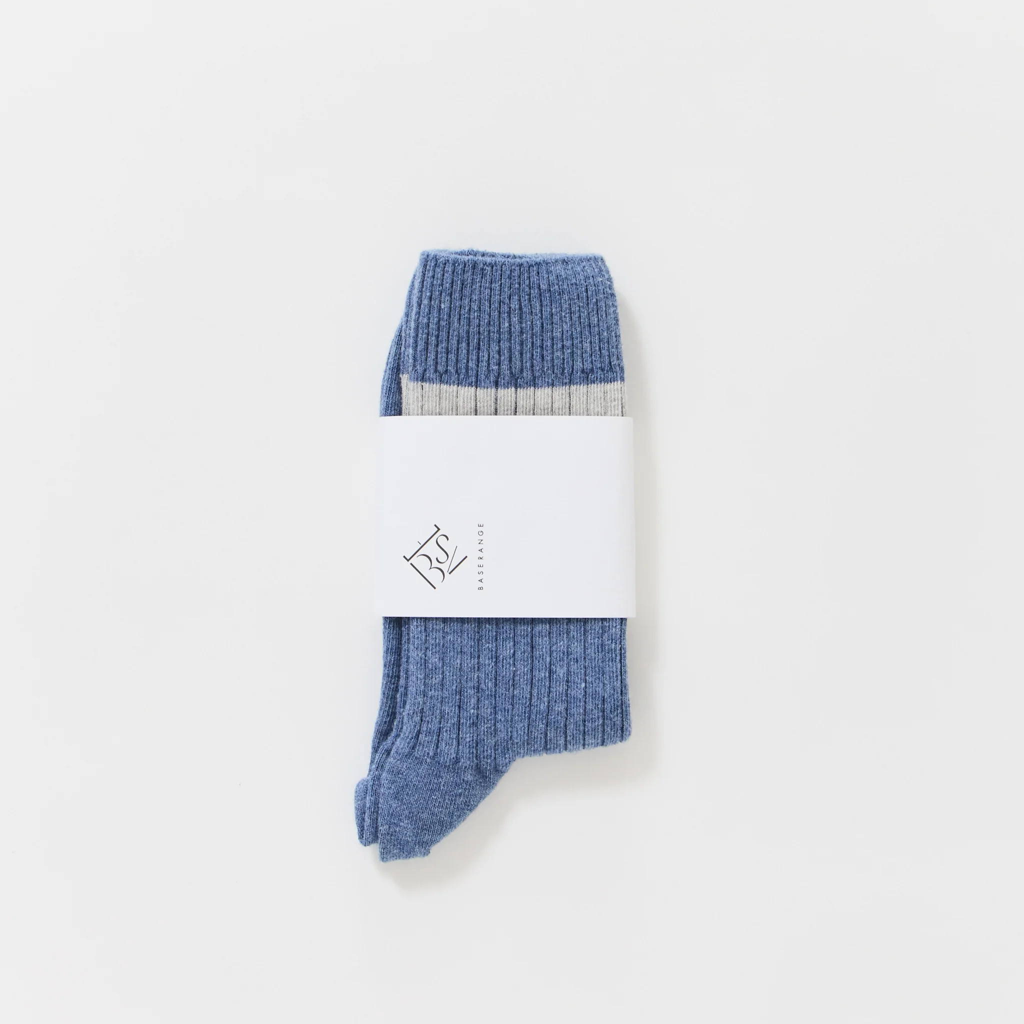 Race Overankle Socks Blue Melange - Image 2