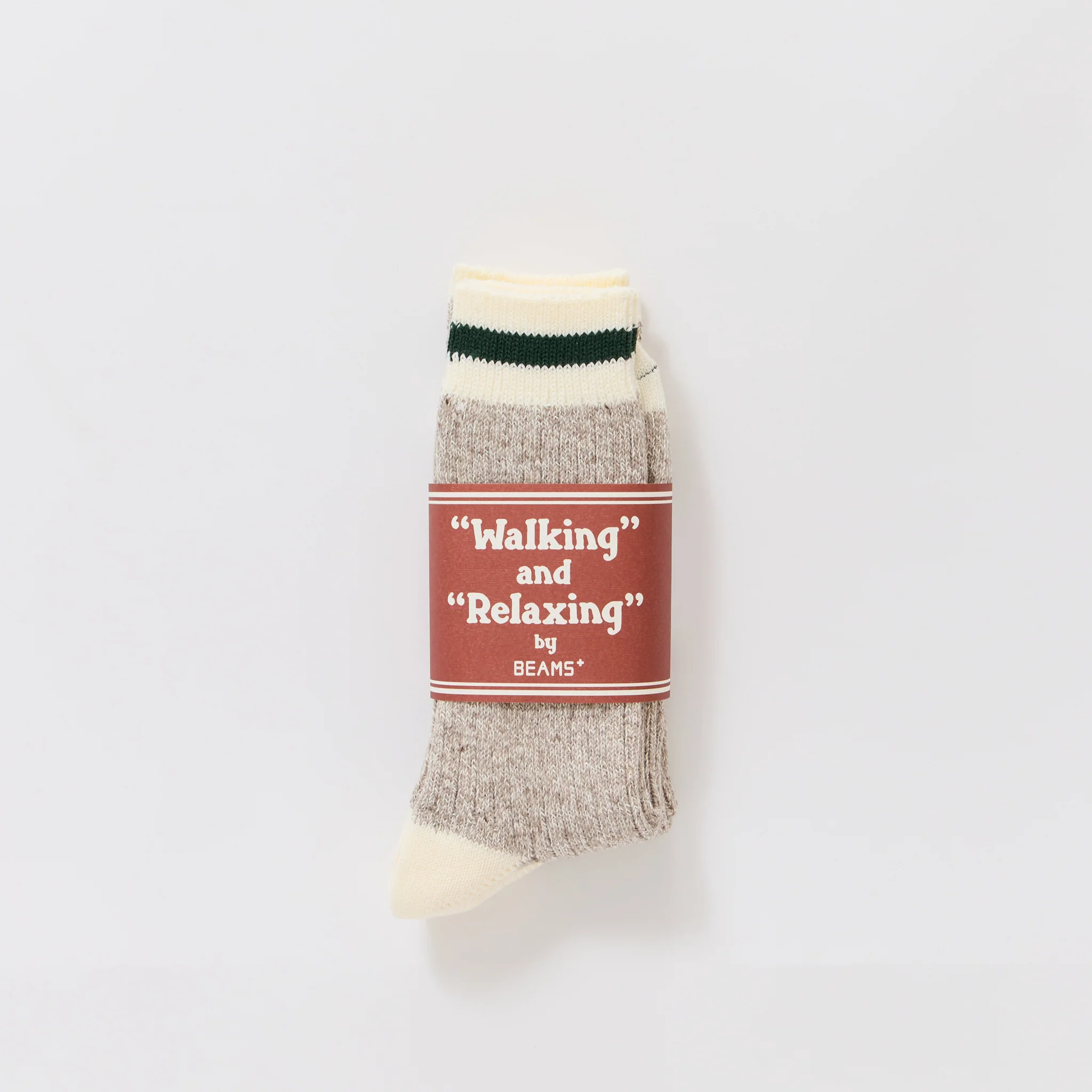 Rag Socks Oatmeal/Green - Image 2