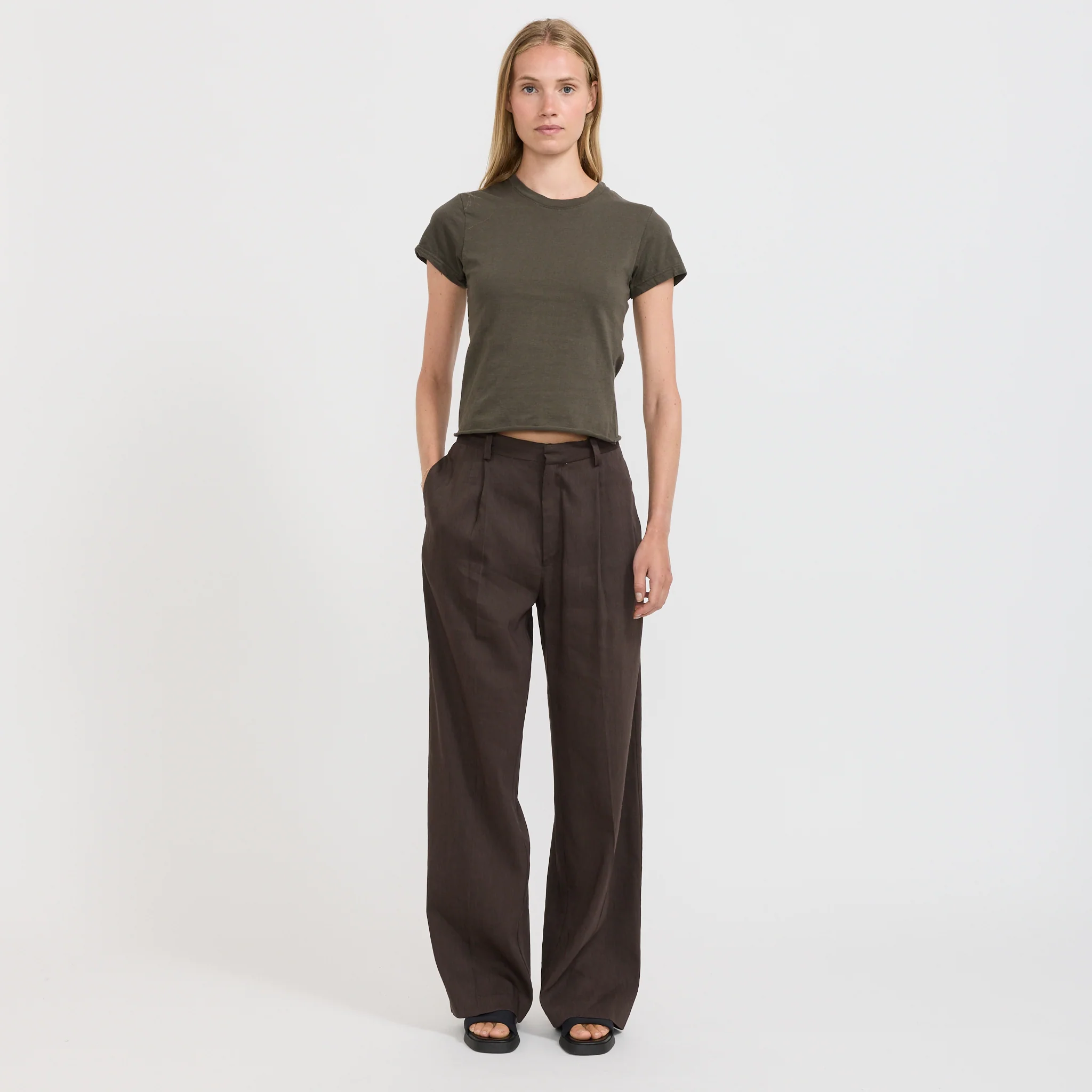 Raw Edge Baby T-Shirt Ash - Image 2