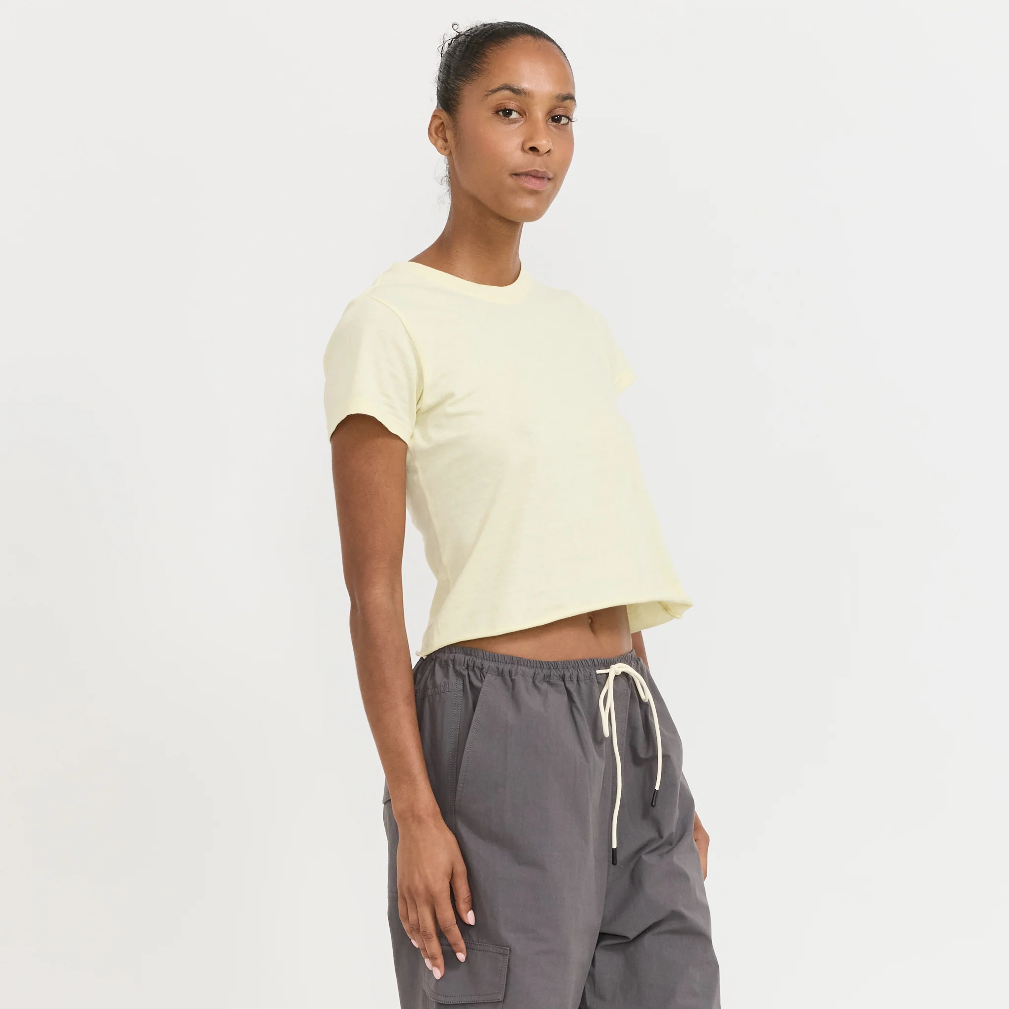 Raw Edge Baby T-Shirt Lemon Sorbet - Image 3