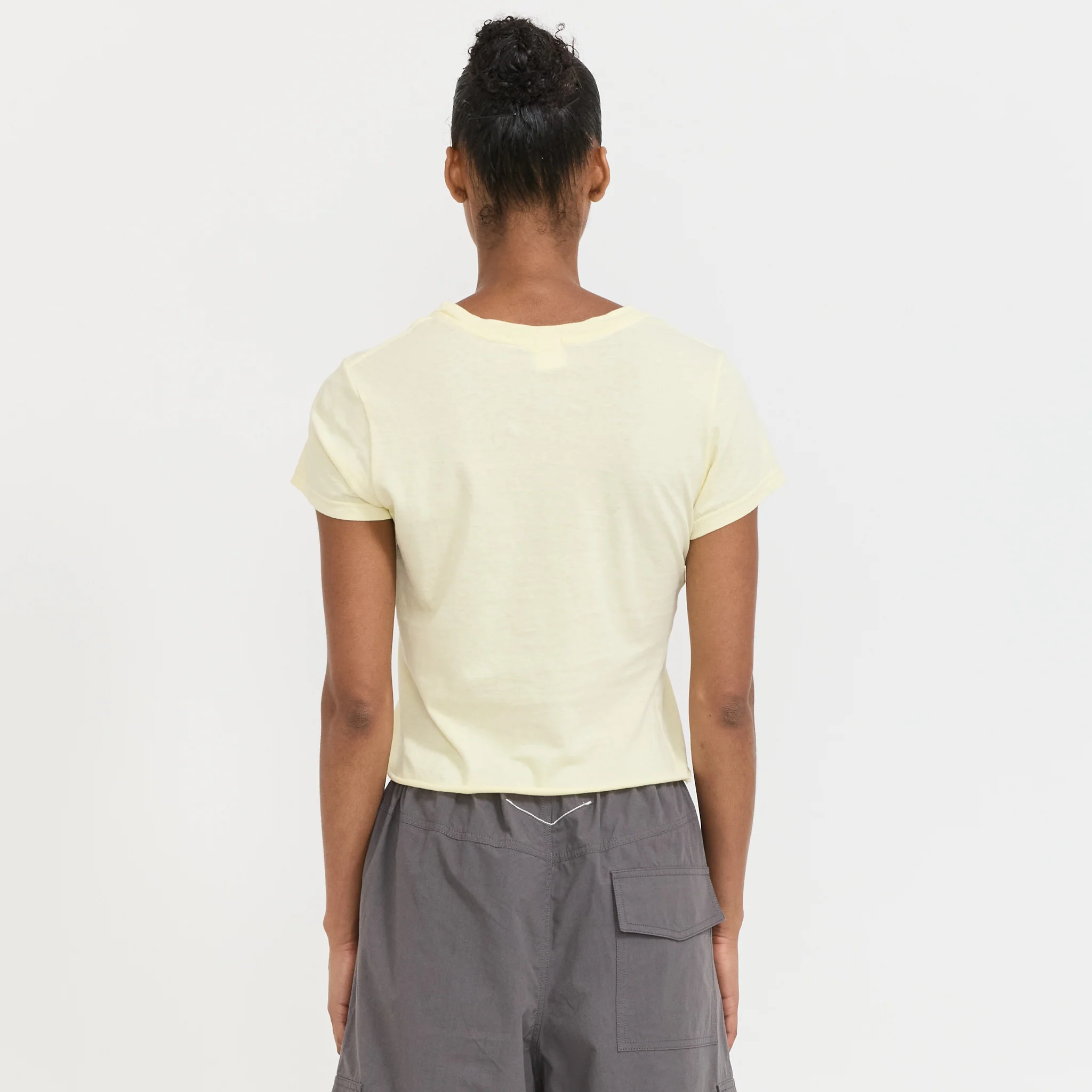 Raw Edge Baby T-Shirt Lemon Sorbet - Image 4