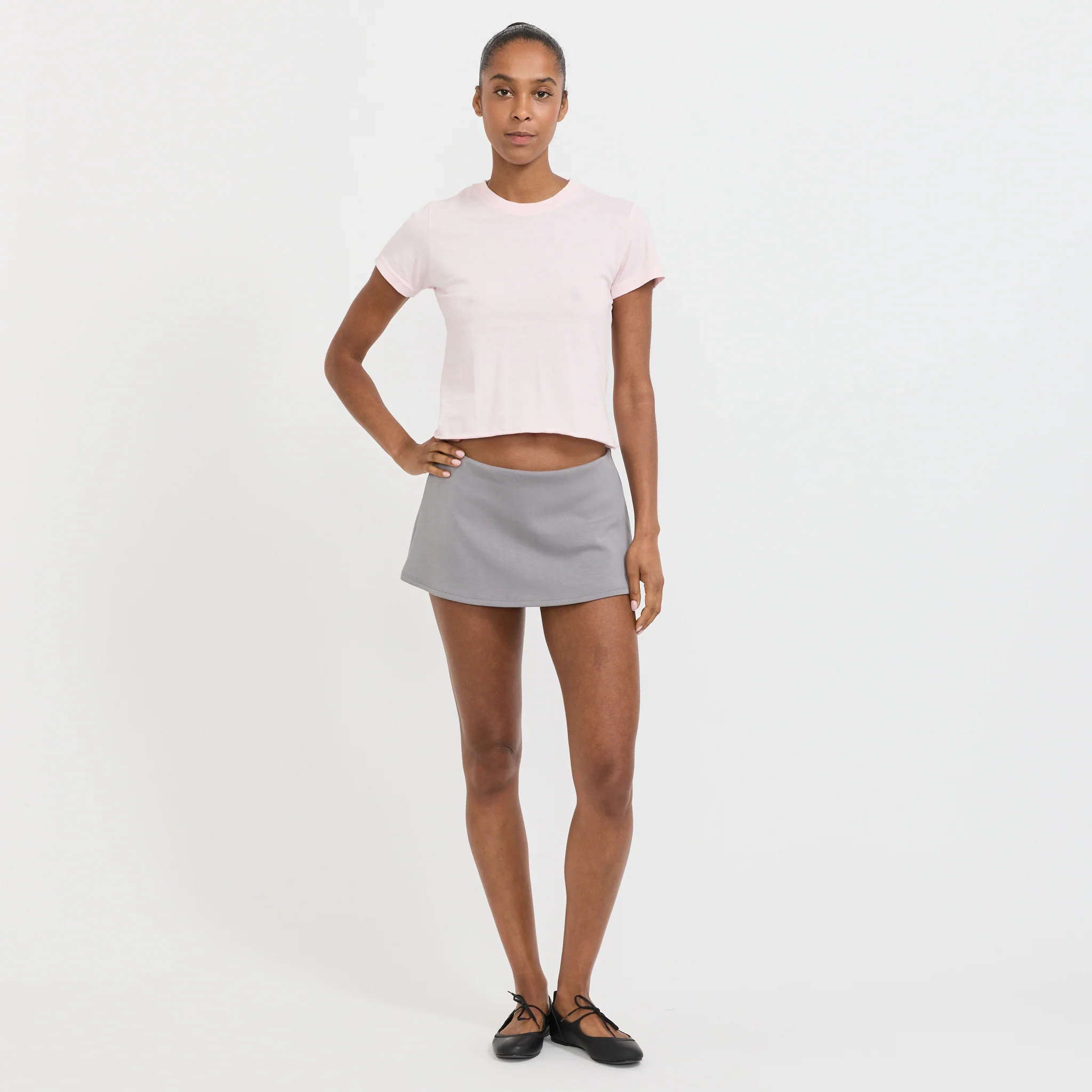 Raw Edge Baby T-Shirt Powder Pink - Image 2
