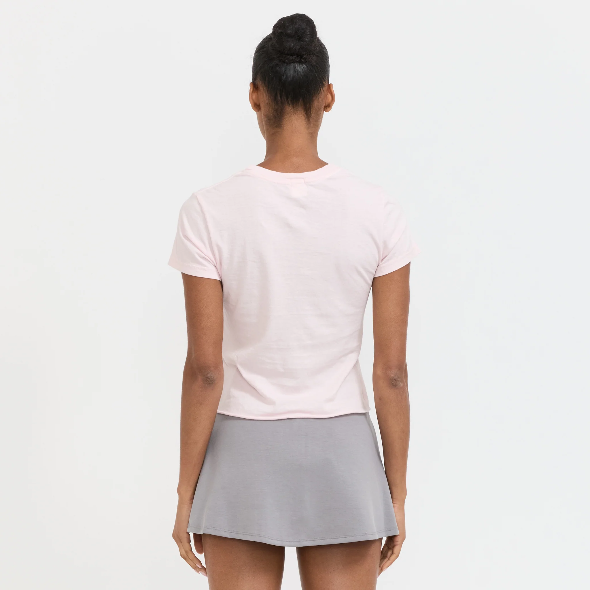 Raw Edge Baby T-Shirt Powder Pink - Image 4