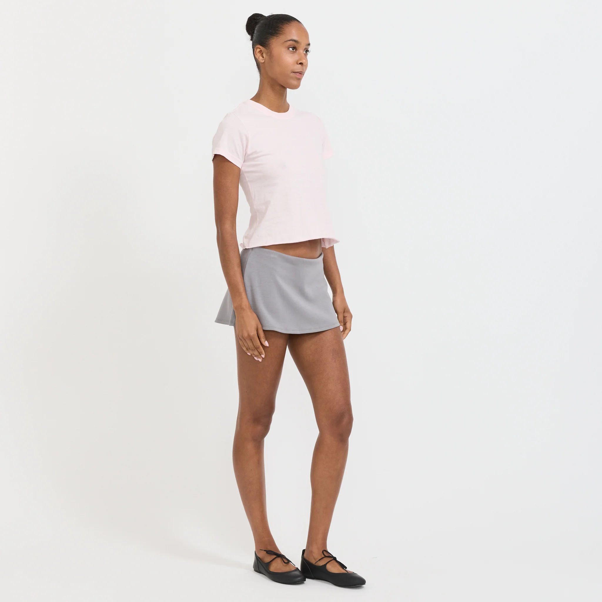 Raw Edge Baby T-Shirt Powder Pink - Image 6