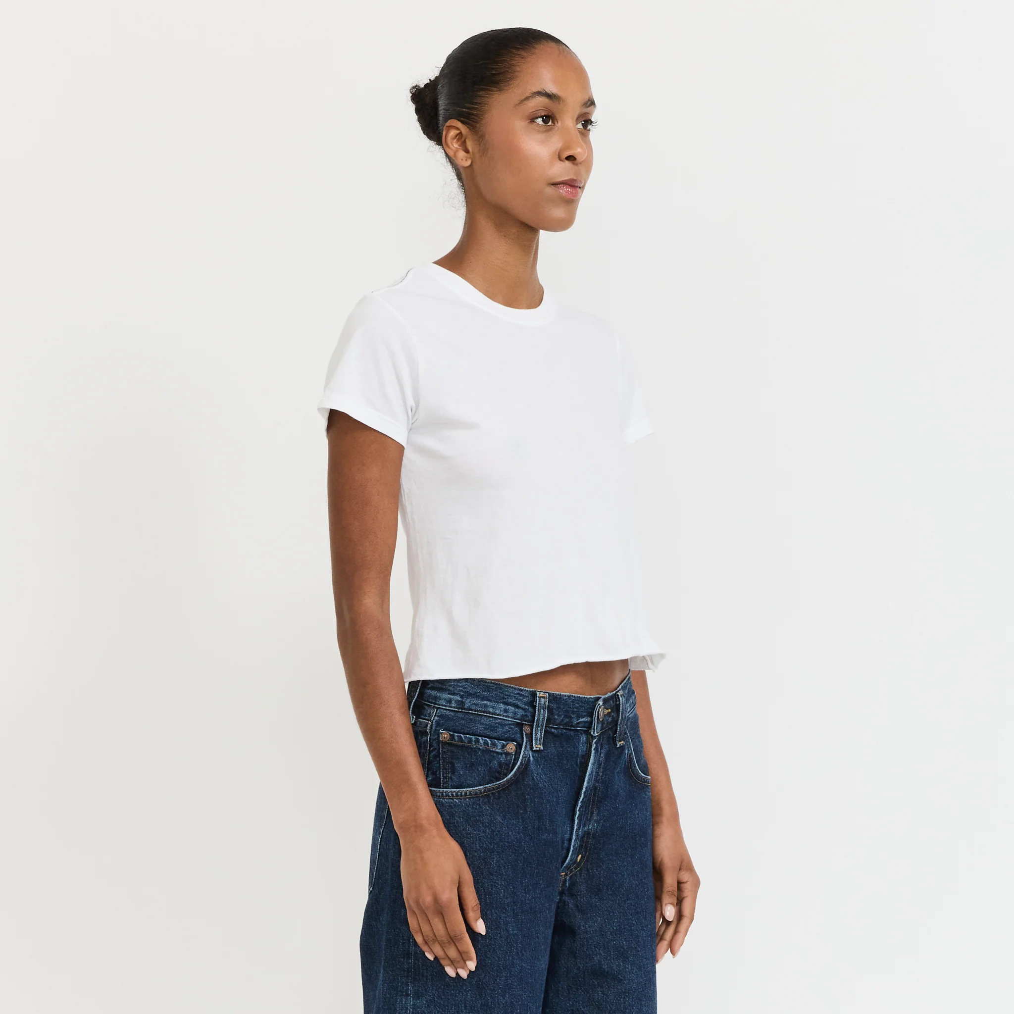 Raw Edge Baby T-Shirt White - Image 3