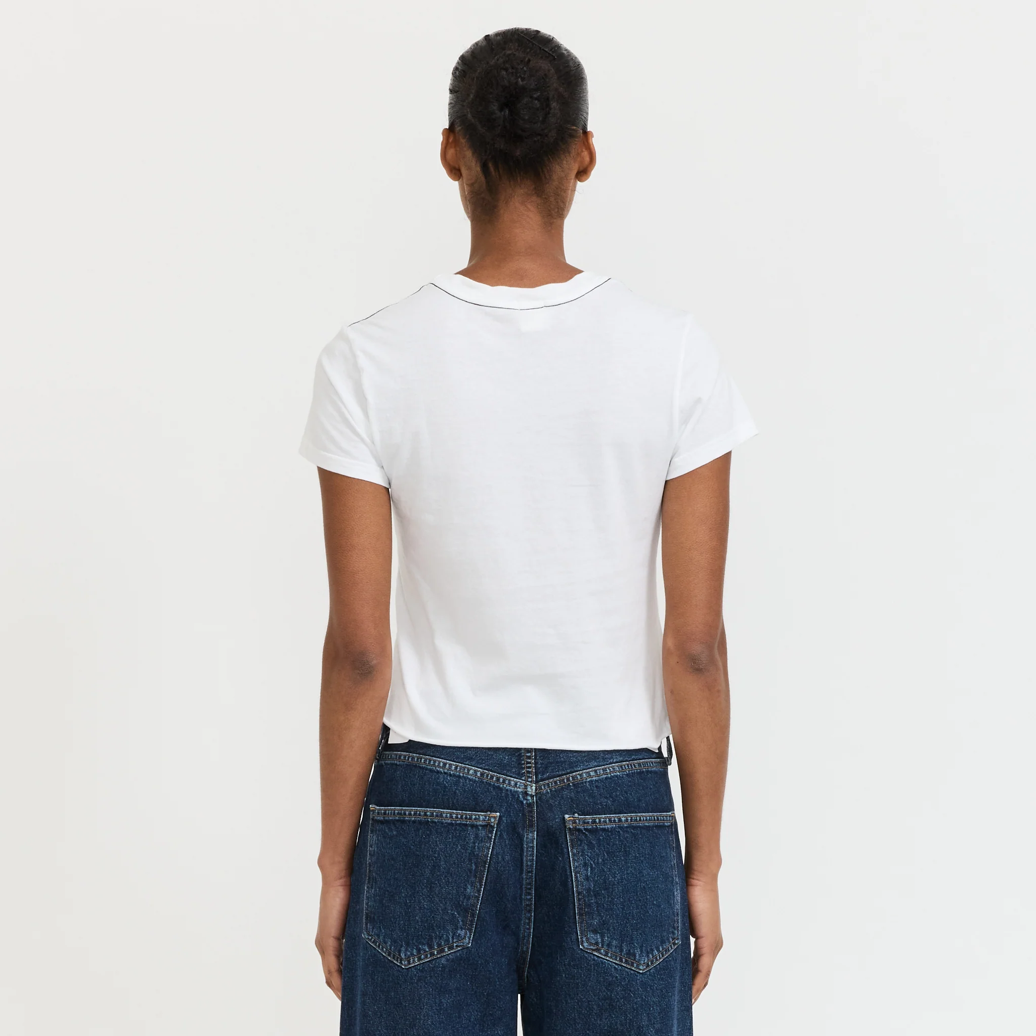 Raw Edge Baby T-Shirt White - Image 4