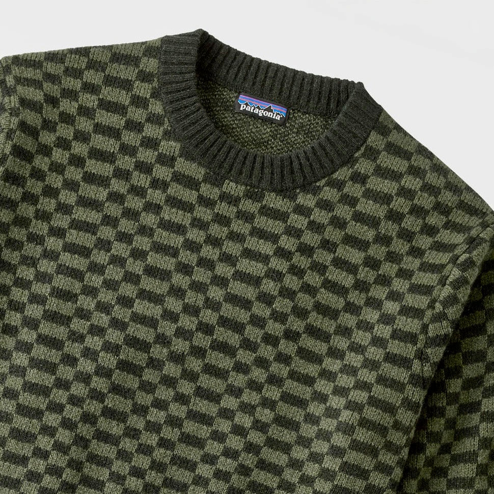 Recycled Wool Blend Sweater Finned: Old Growth Green - Image 9