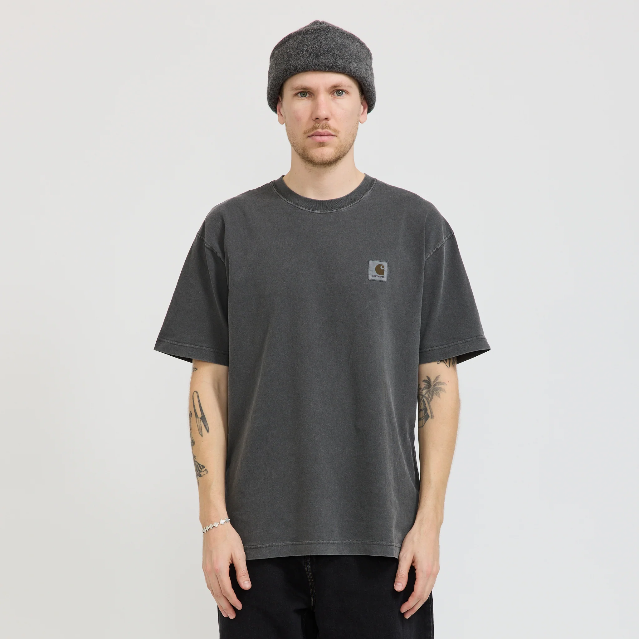 Recycled Wool Watch Cap Grey - Image 6