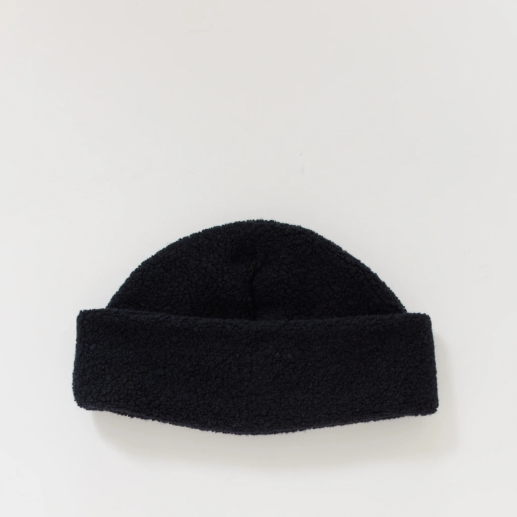 Recycled Wool Watch Cap Navy - Image 2