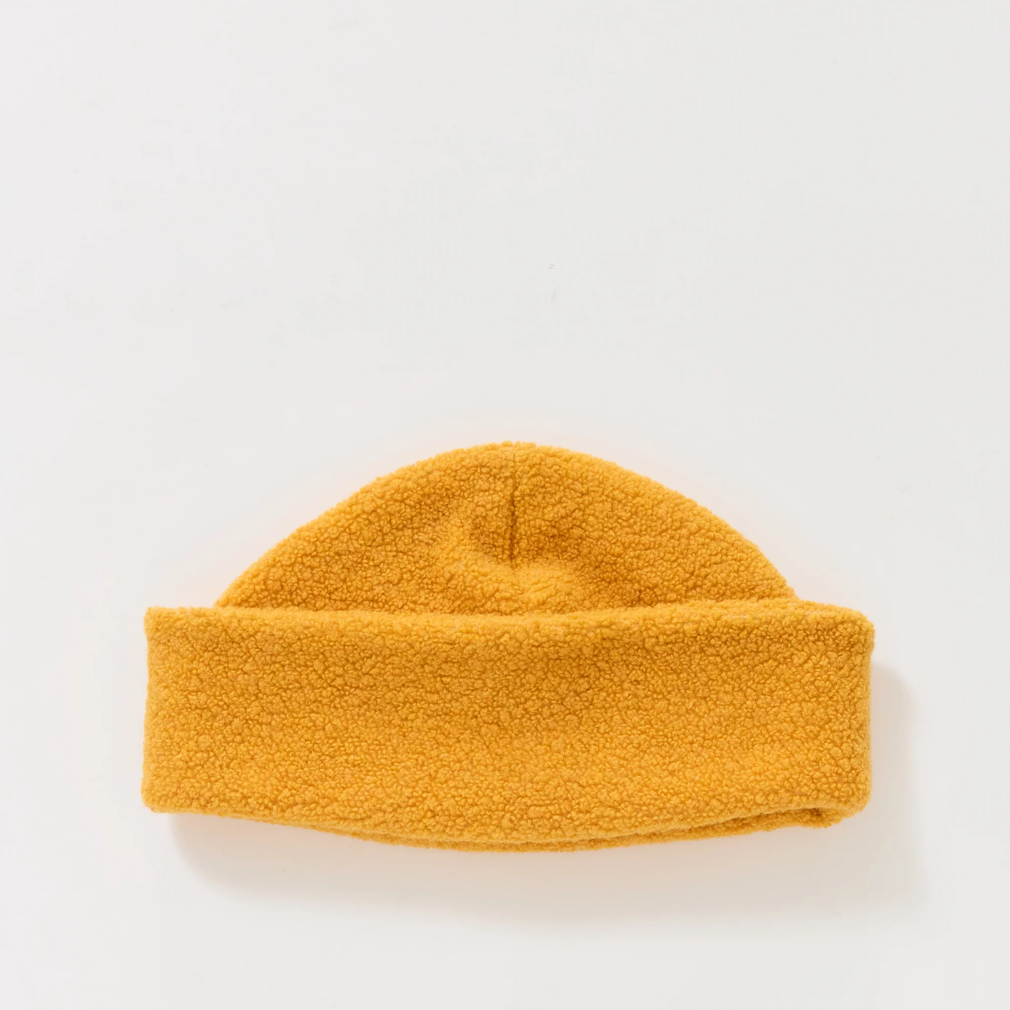 Recycled Wool Watch Cap Yellow - Image 2