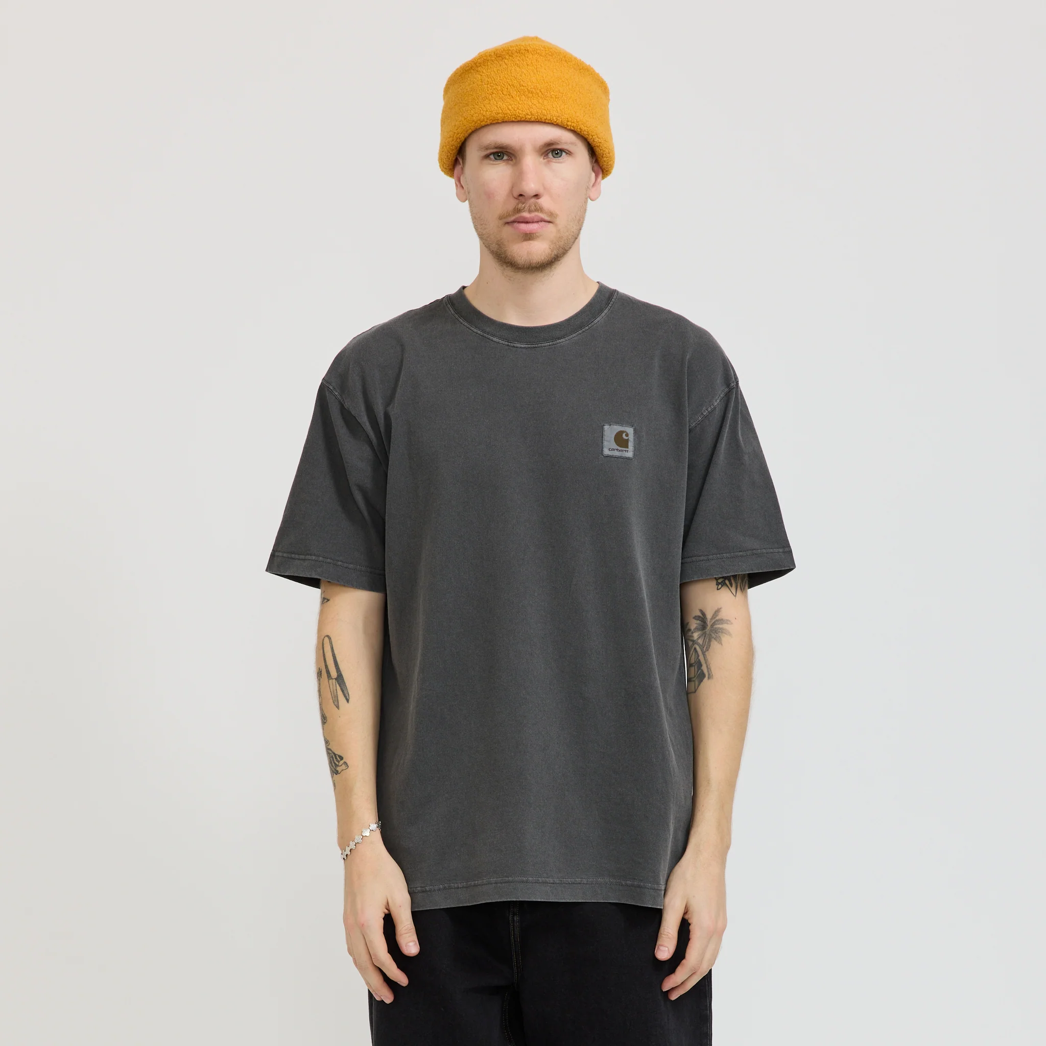 Recycled Wool Watch Cap Yellow - Image 6