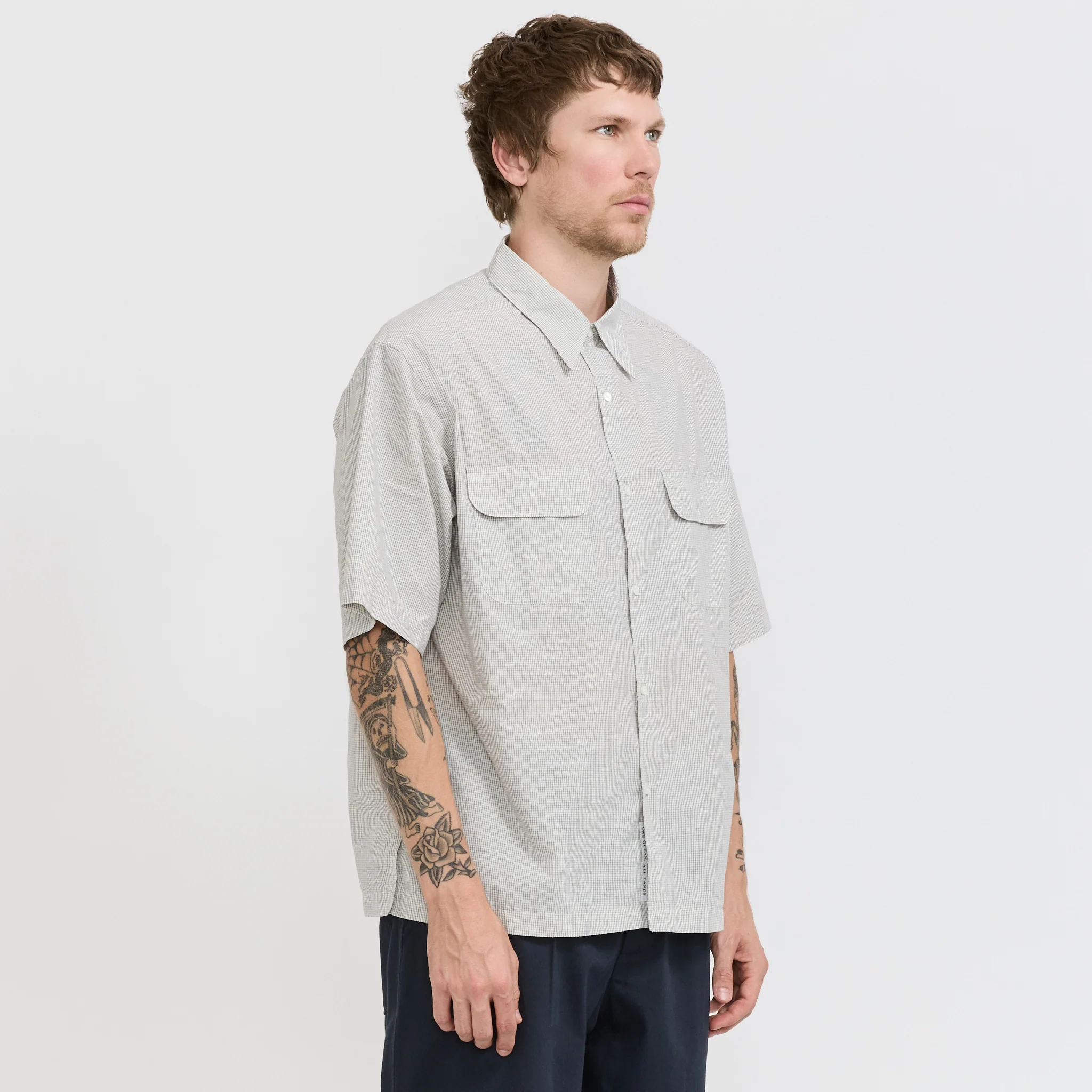 Regular Collar S/S Shirt Natural - Image 3
