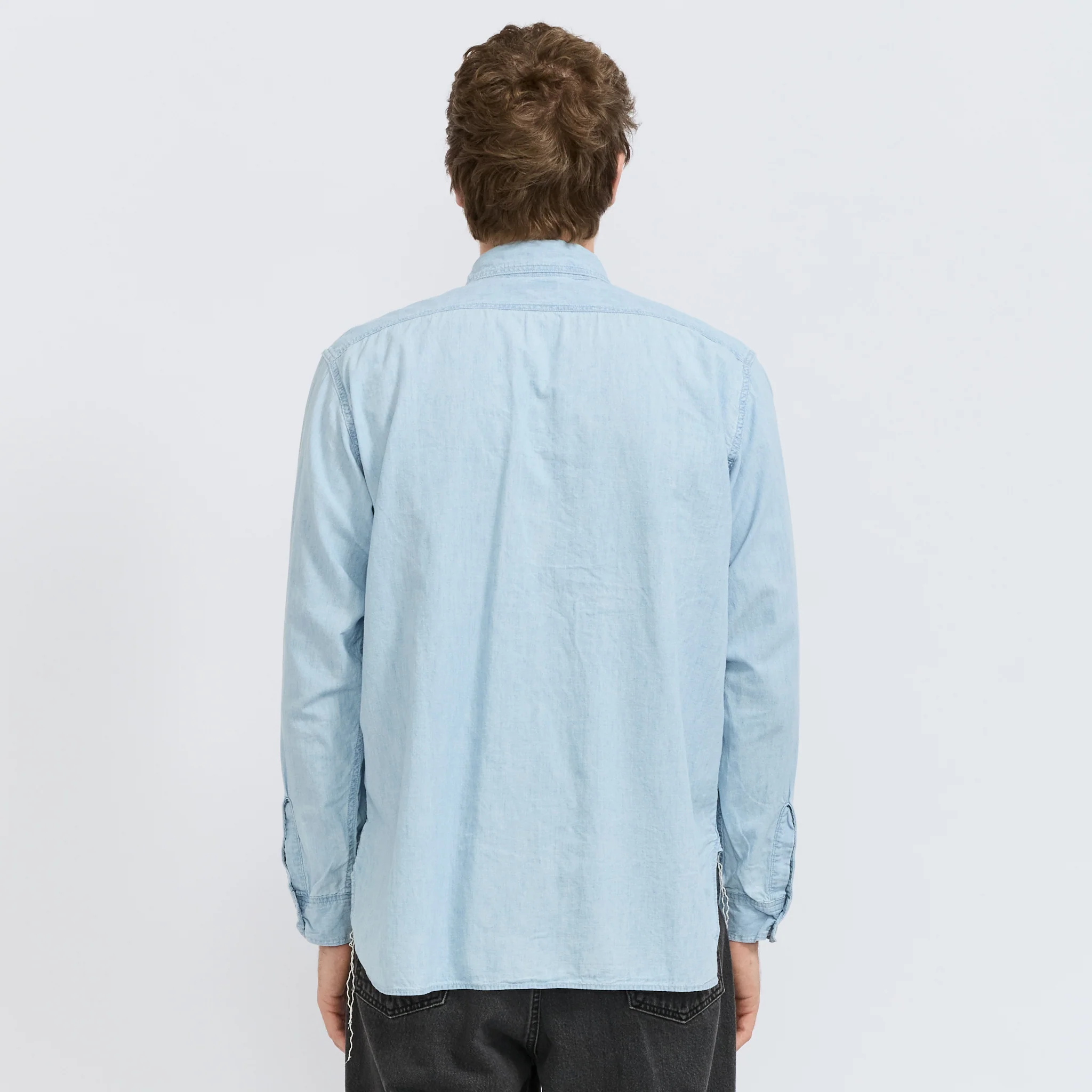 Relax Fit Chambray Work Shirt Chambray Bleached - Image 4