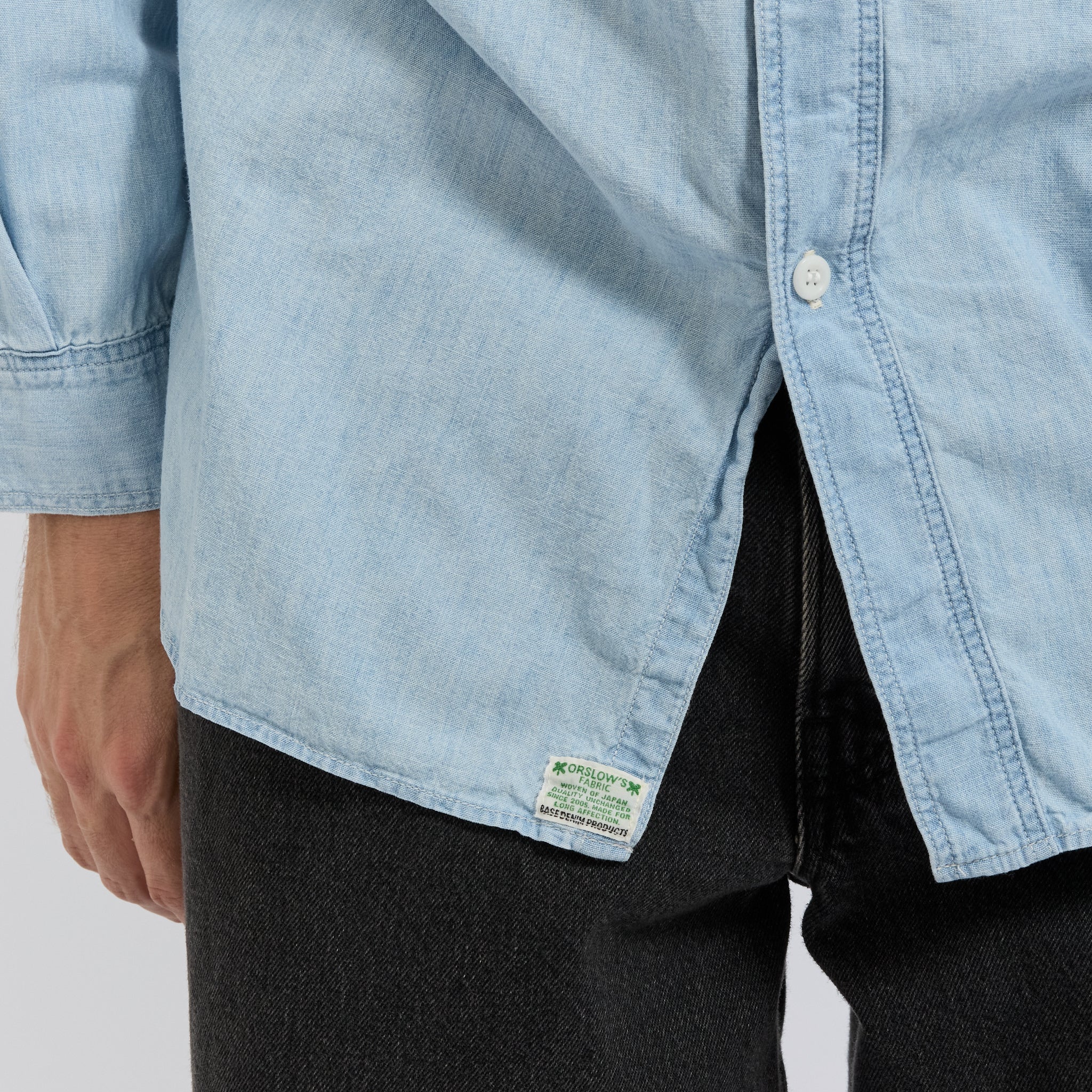 Relax Fit Chambray Work Shirt Chambray Bleached - Image 6