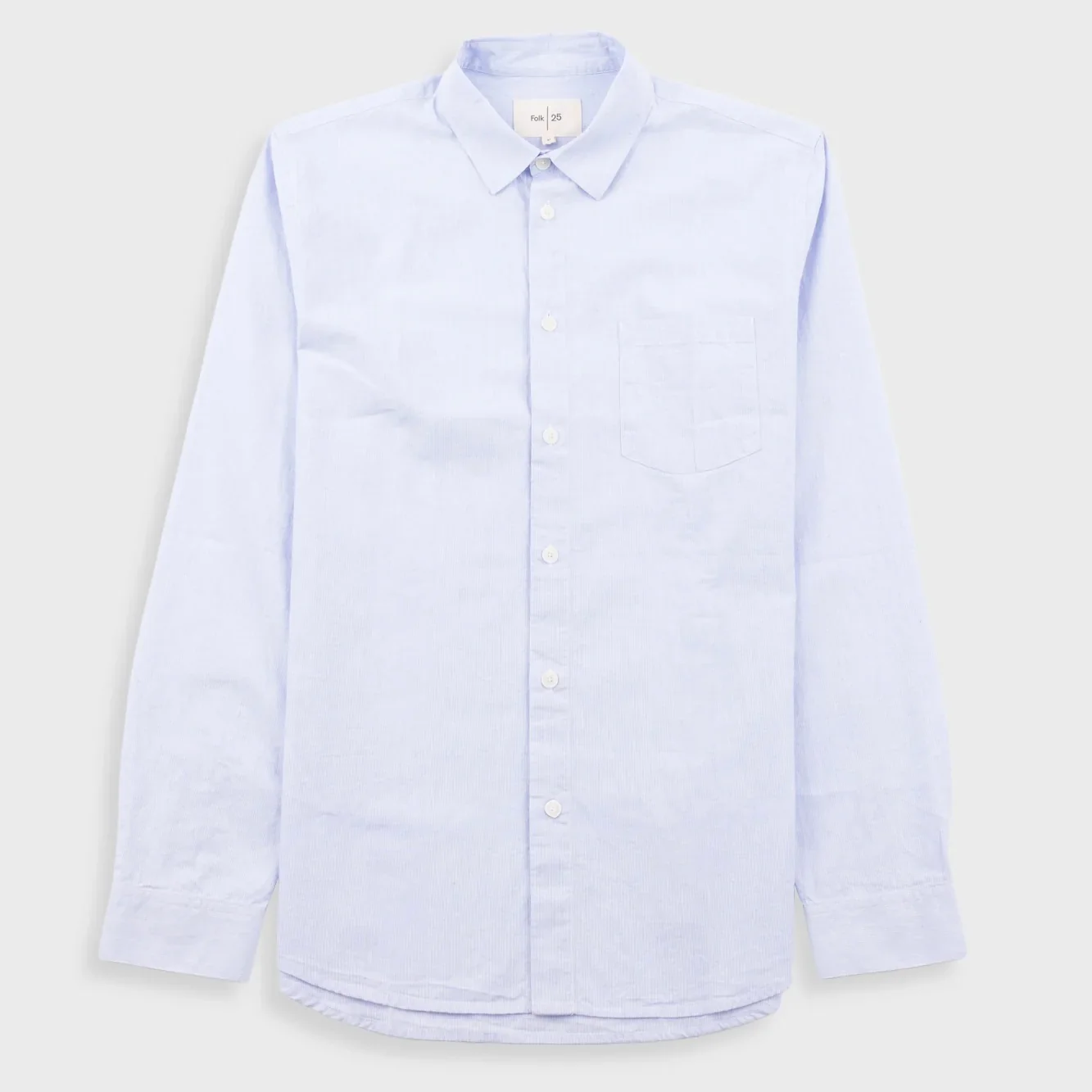 Relaxed Fit Shirt Blue Microstripe - Image 9