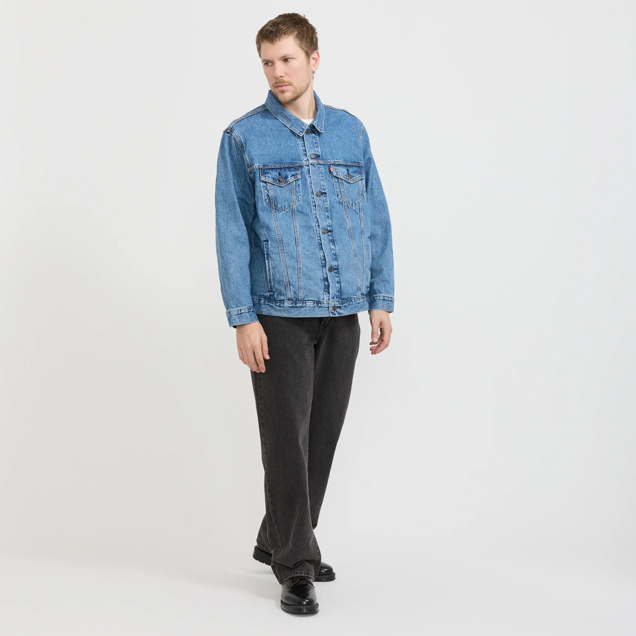 Relaxed Fit Trucker Jacket Washed Away T - Image 2