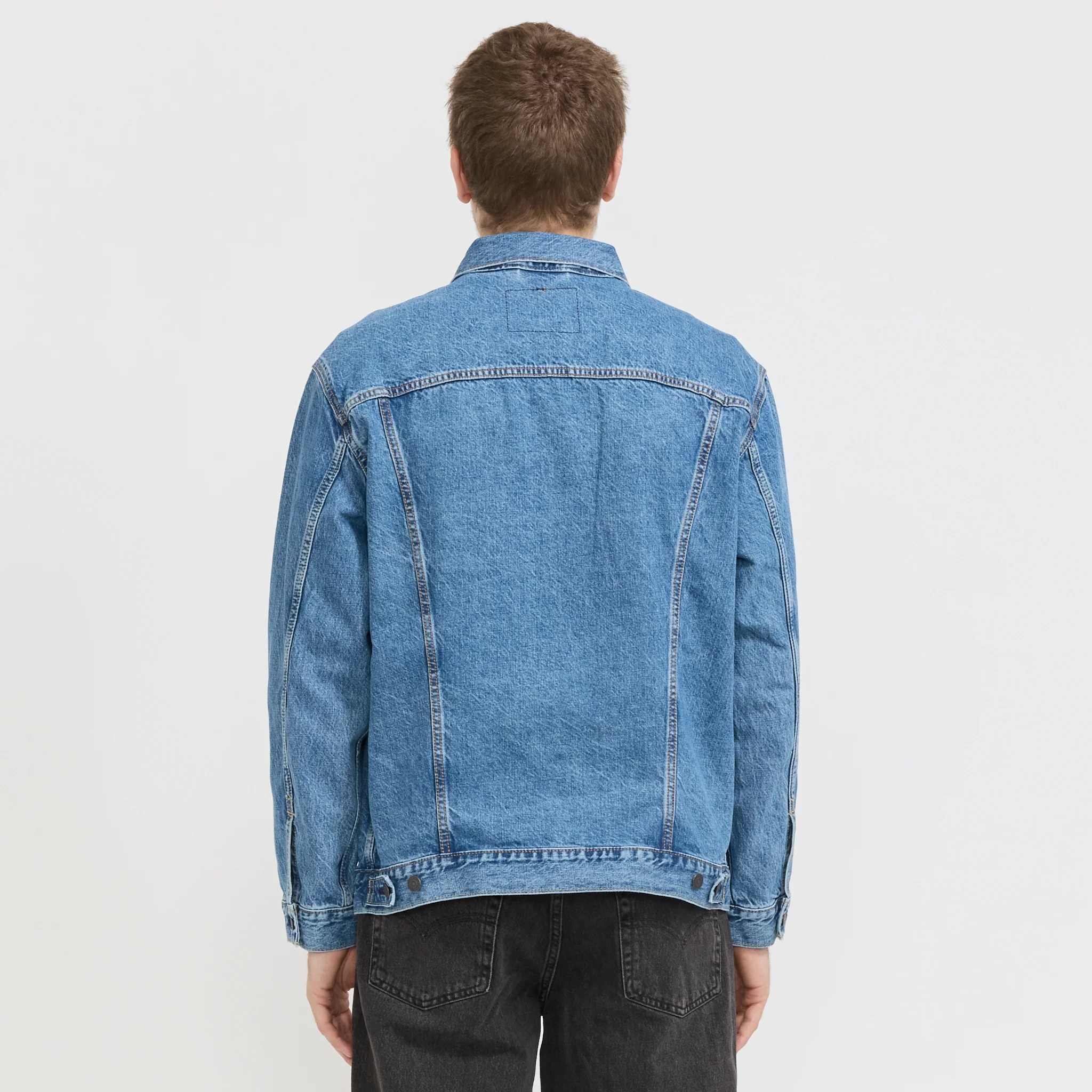 Relaxed Fit Trucker Jacket Washed Away T - Image 4