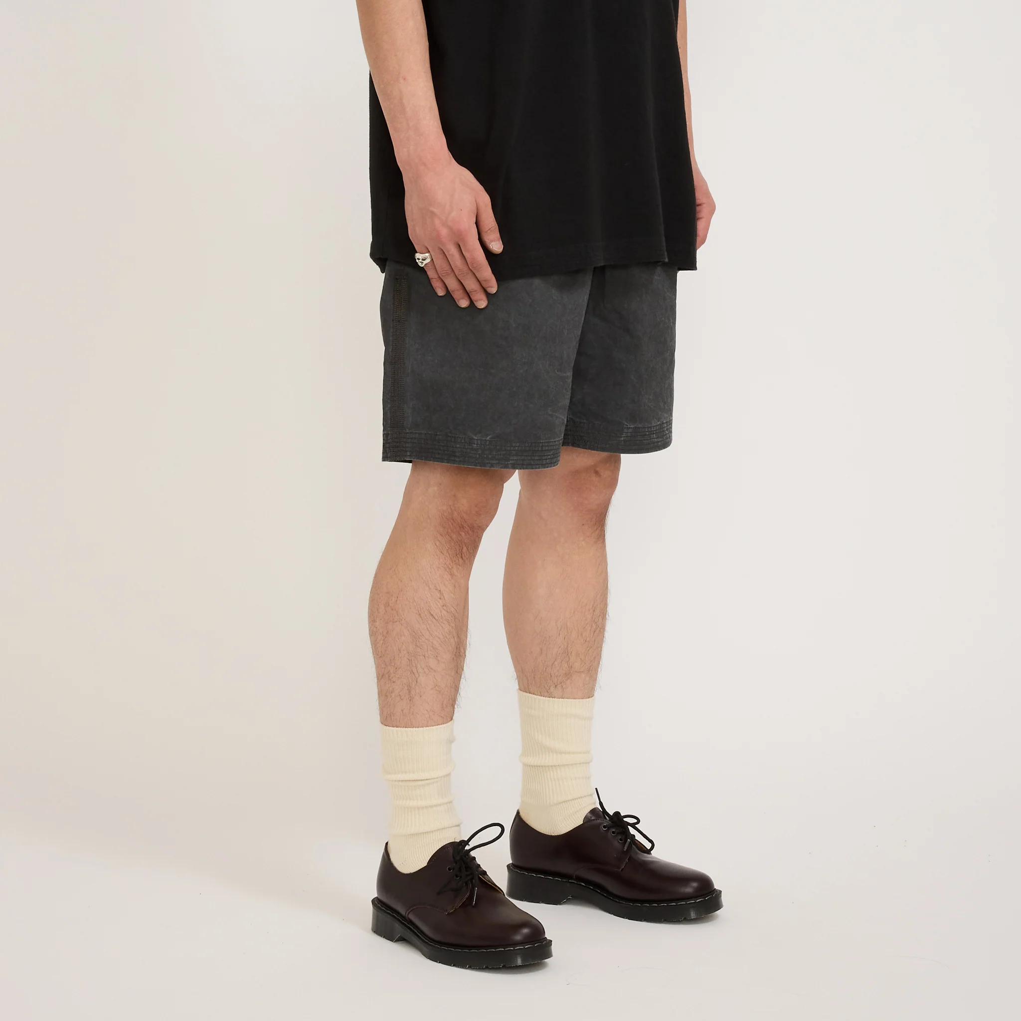 Relaxed Short Washed Charcoal - Image 3