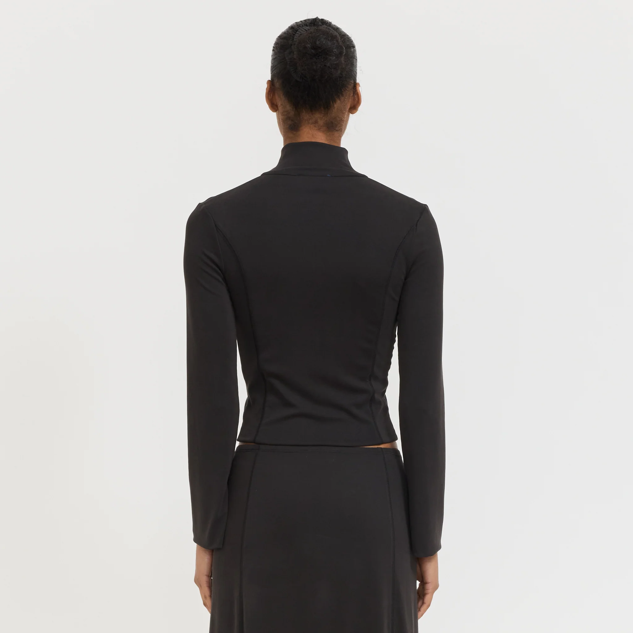 Resonance Zip Cardigan Black - Image 4