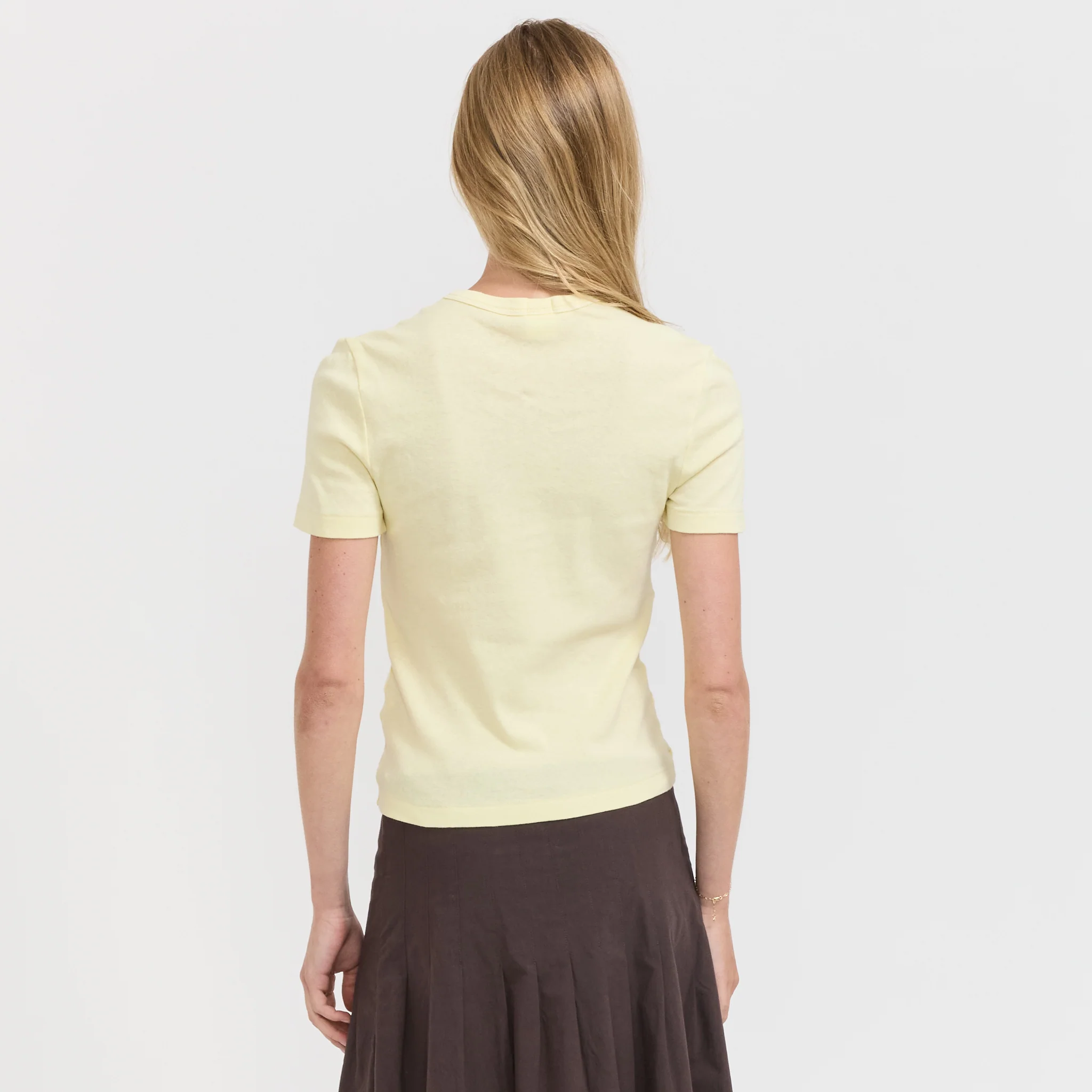 Rib Baby T-Shirt Lemon Sorbet - Image 4