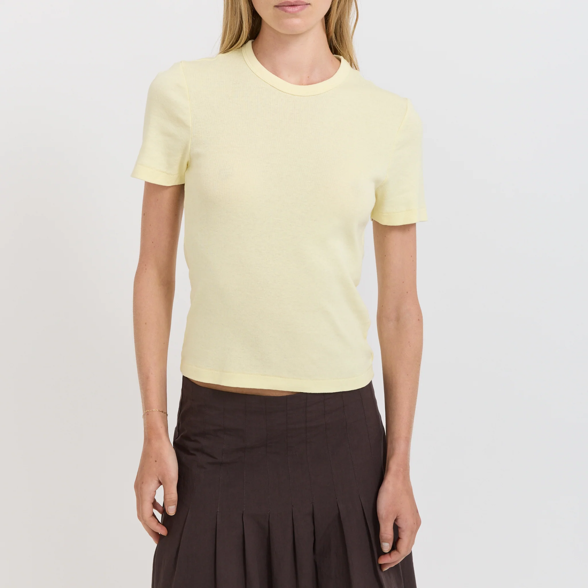 Rib Baby T-Shirt Lemon Sorbet - Image 5