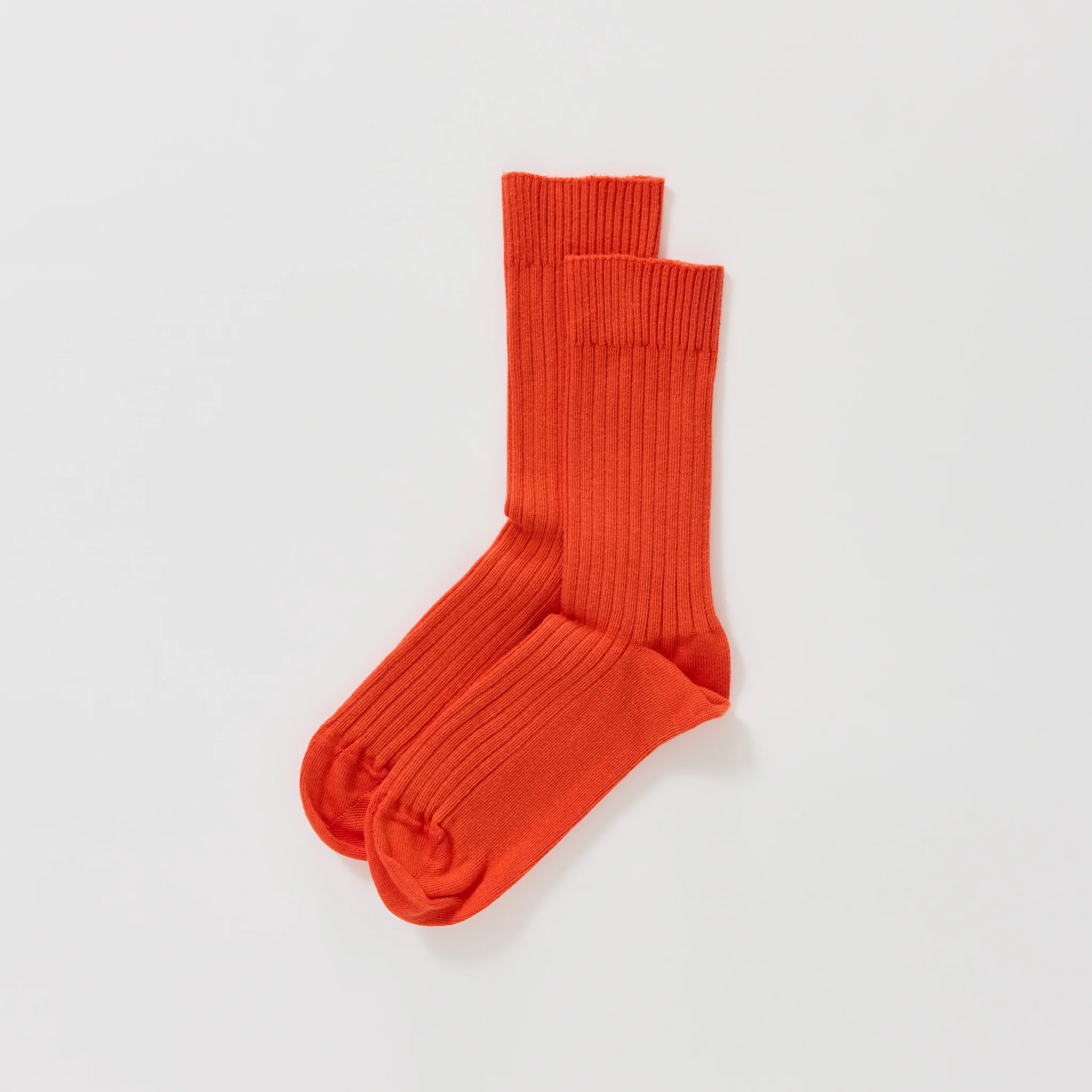 Rib Overankle Socks Chiral Red