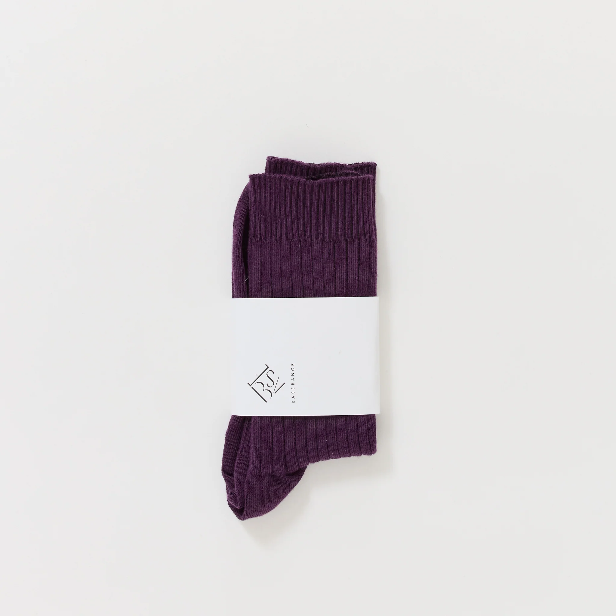 Rib Overankle Socks Gesso Purple - Image 2