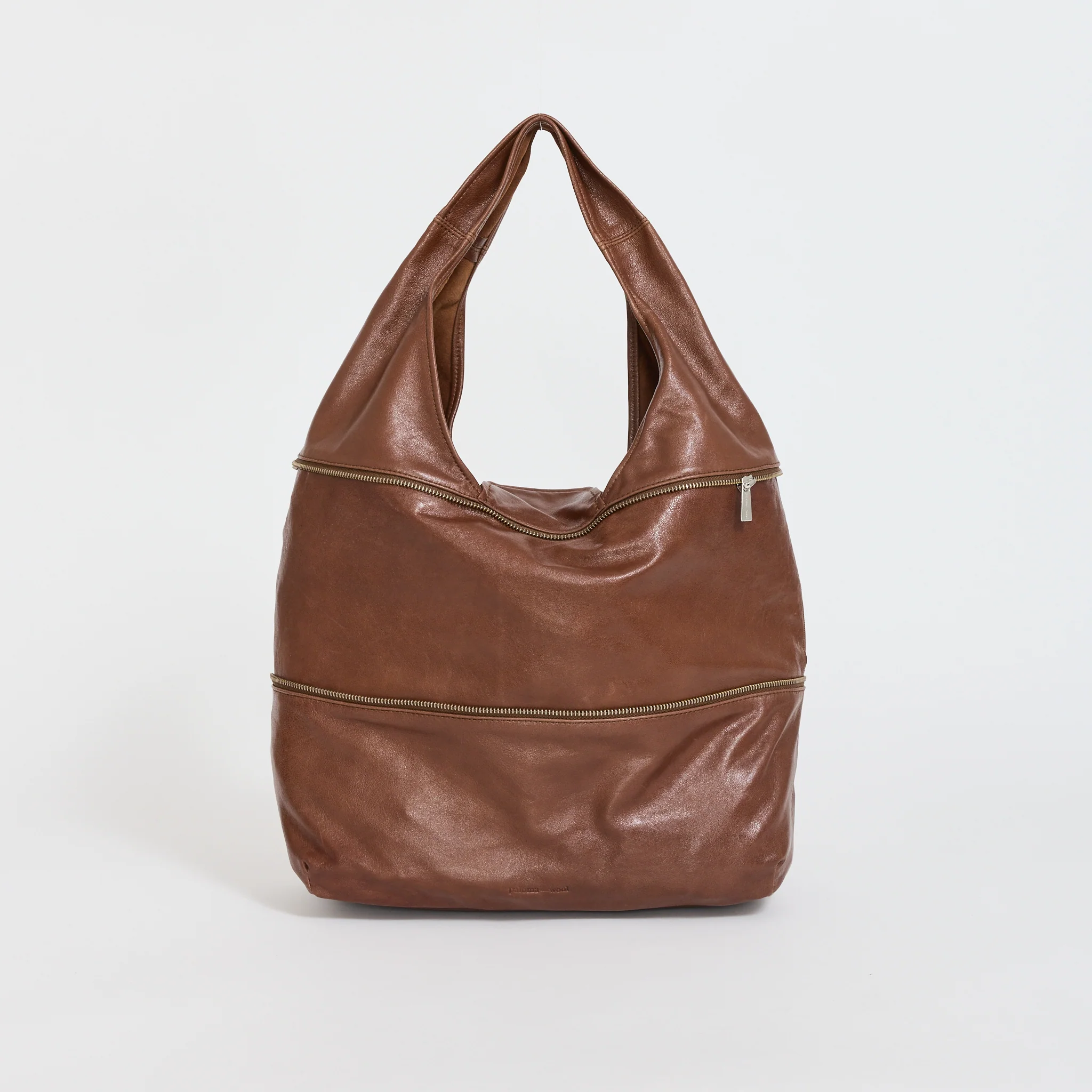 Riba Zip Bag Brown - Image 2