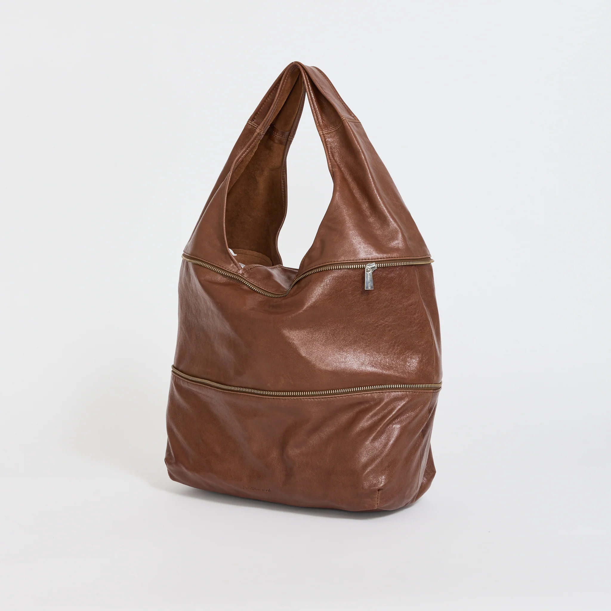 Riba Zip Bag Brown - Image 3