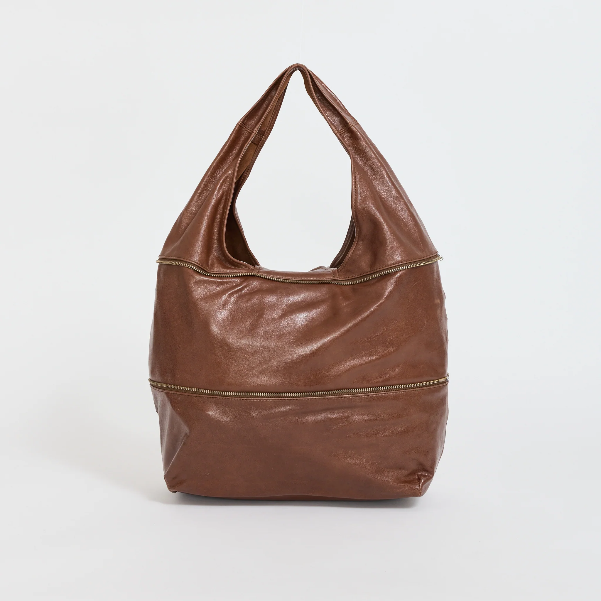 Riba Zip Bag Brown - Image 4