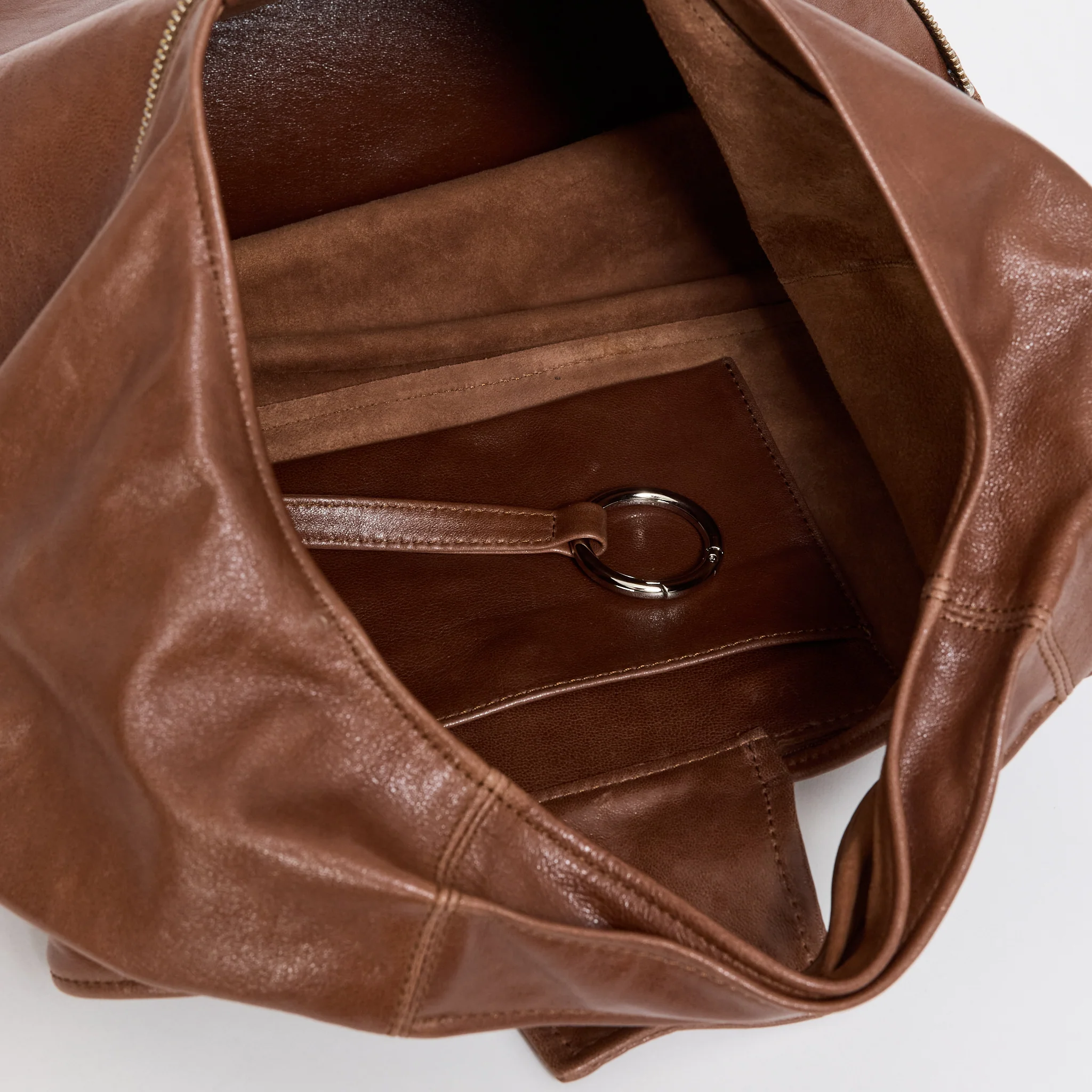 Riba Zip Bag Brown - Image 6