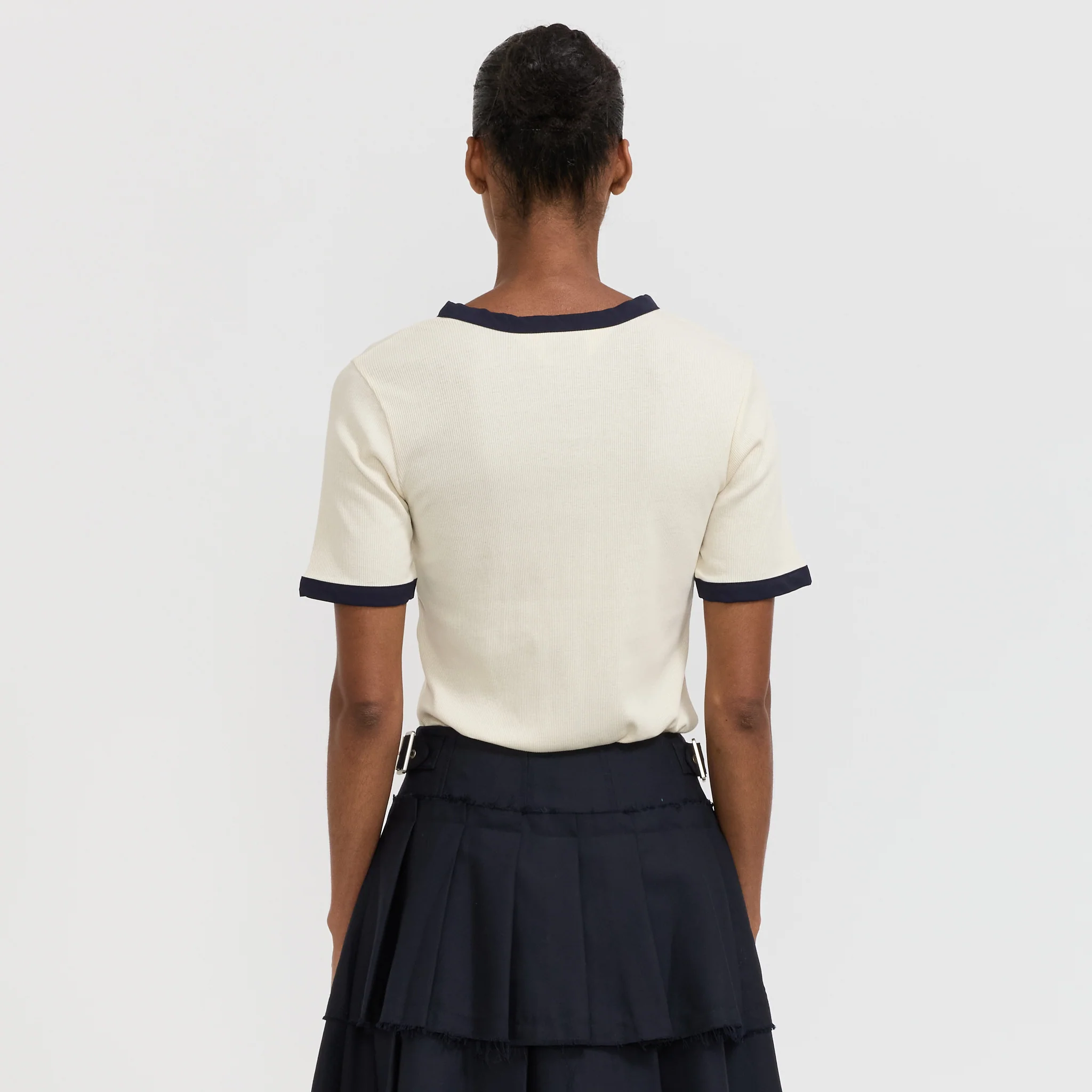 Ribbed Henley Natural - Image 4