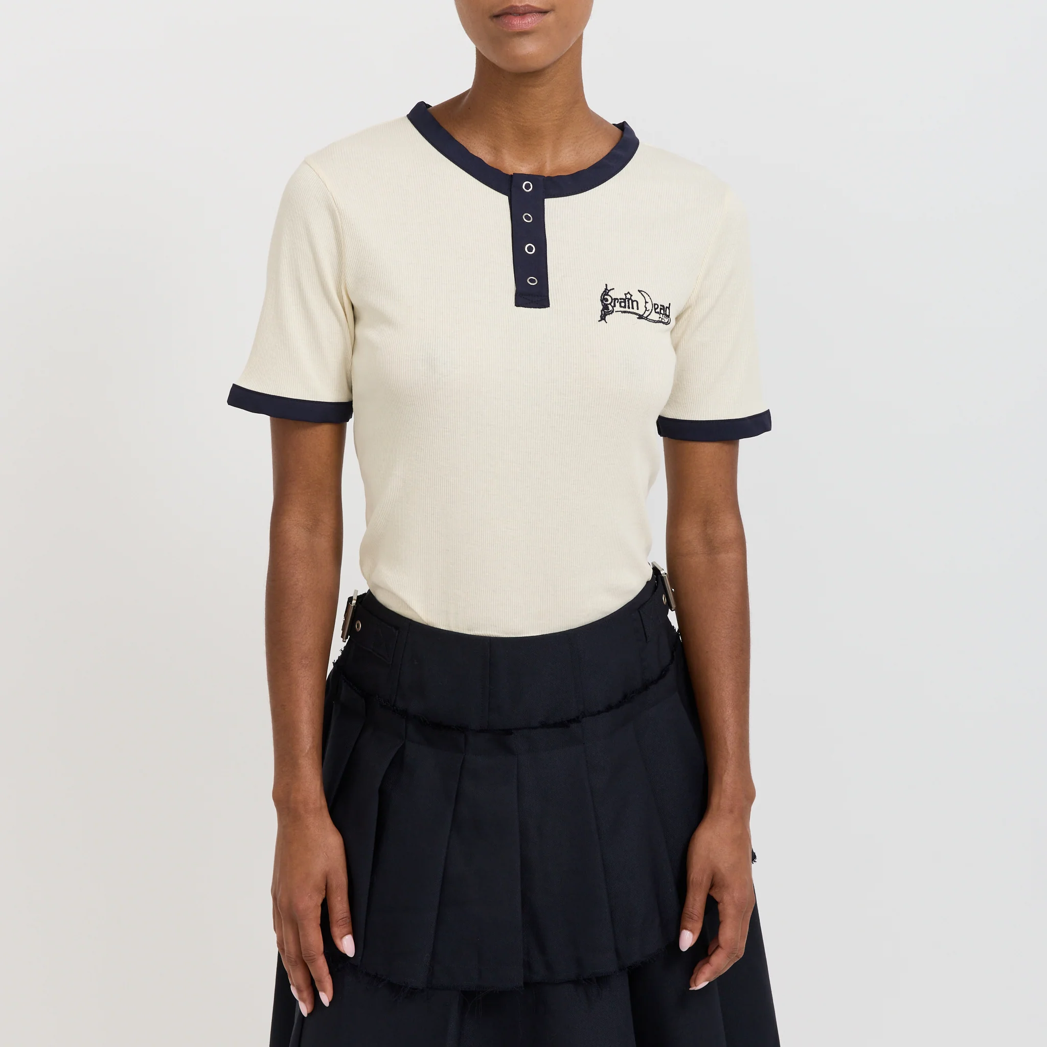Ribbed Henley Natural - Image 5