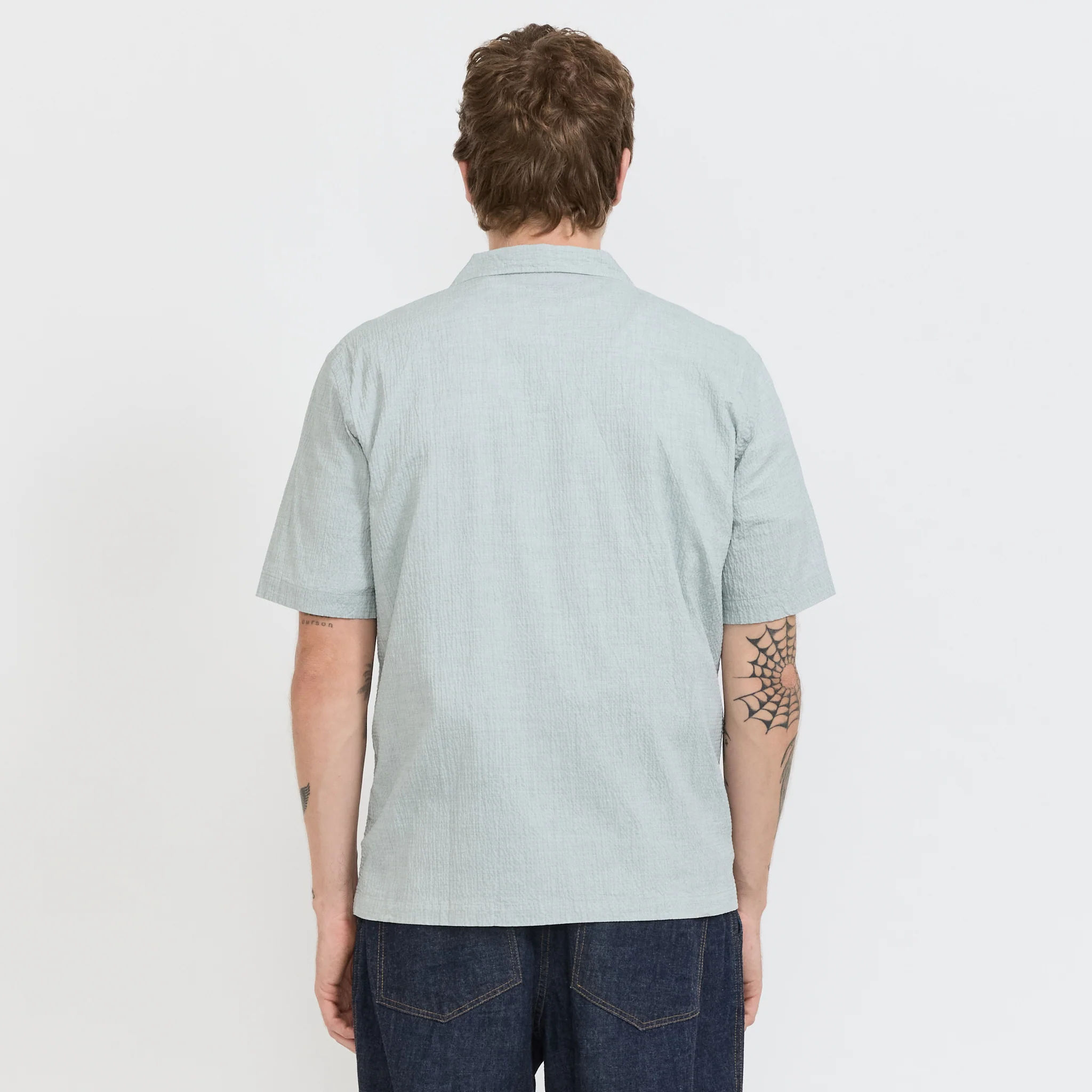 Road Shirt Seersucker Green - Image 4