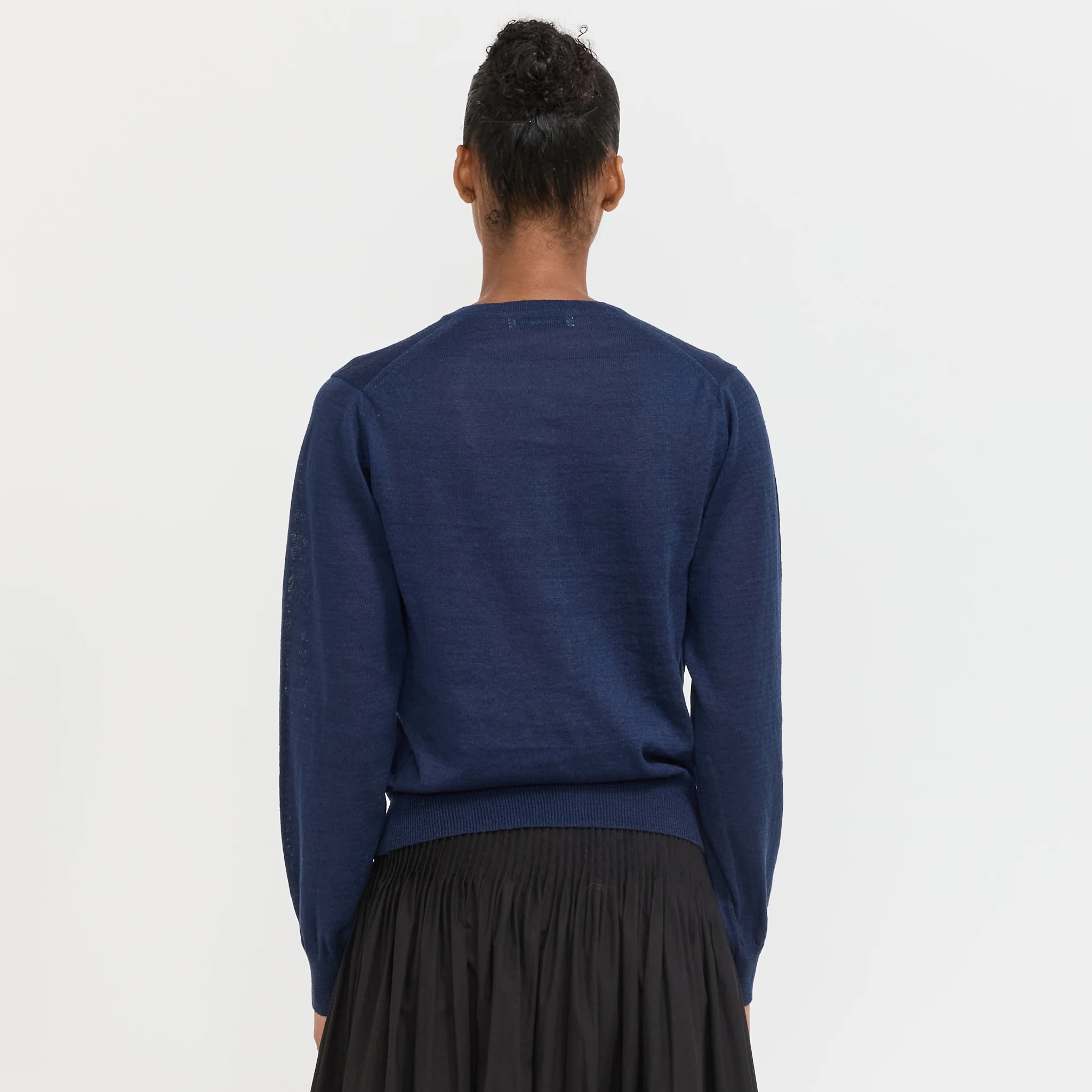 Rola Linen Cardigan Navy - Image 4