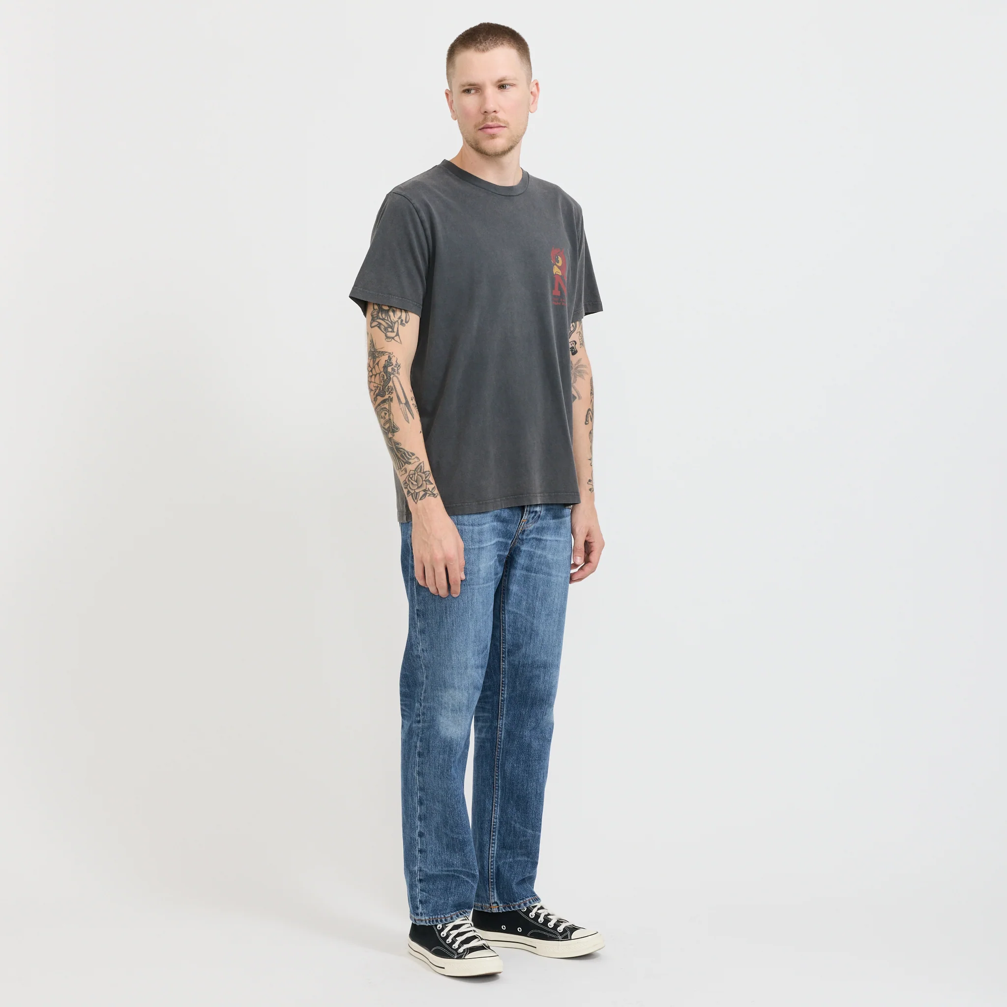 Roy Night Tracks T-Shirt Antracite - Image 2