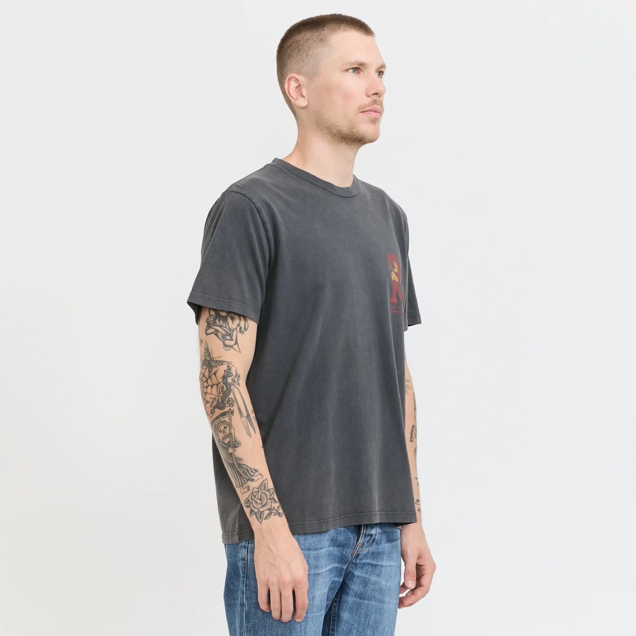 Roy Night Tracks T-Shirt Antracite - Image 3
