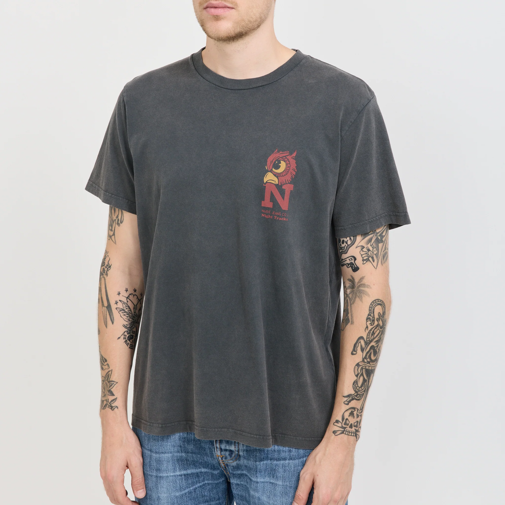 Roy Night Tracks T-Shirt Antracite - Image 5