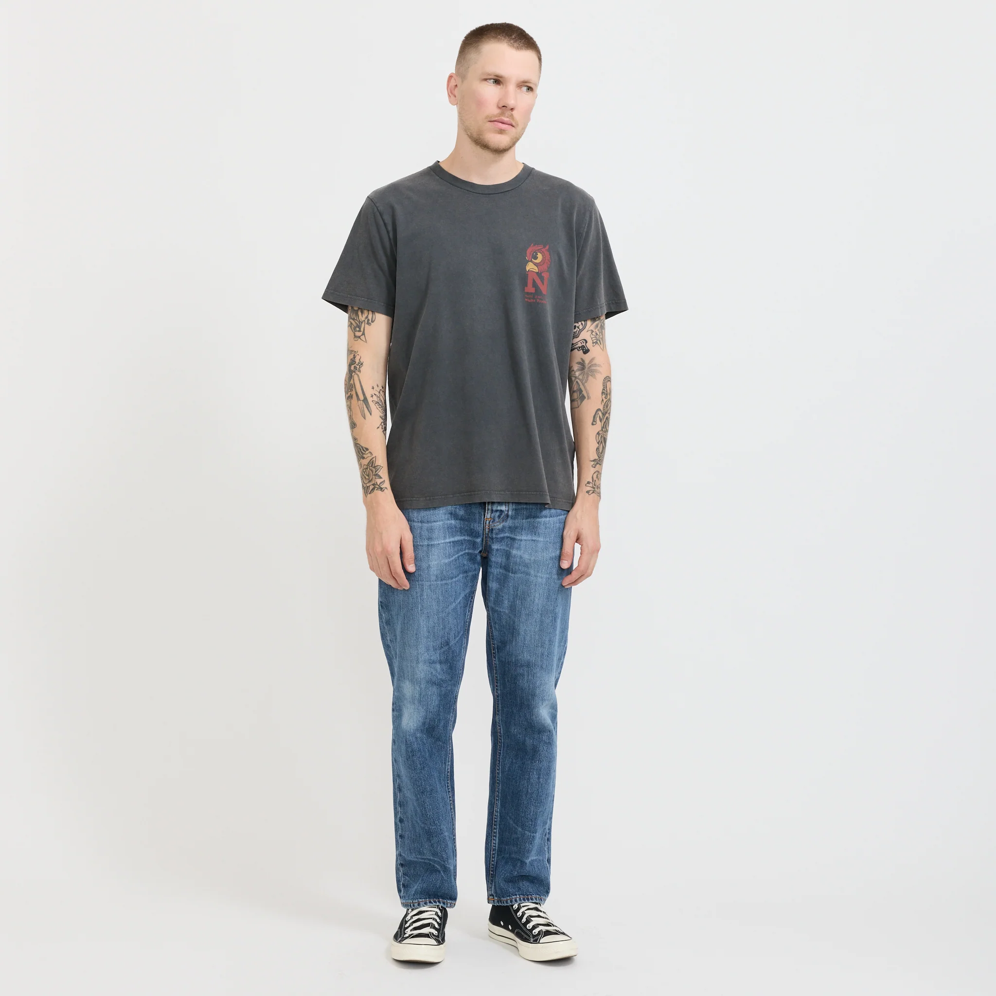 Roy Night Tracks T-Shirt Antracite - Image 6