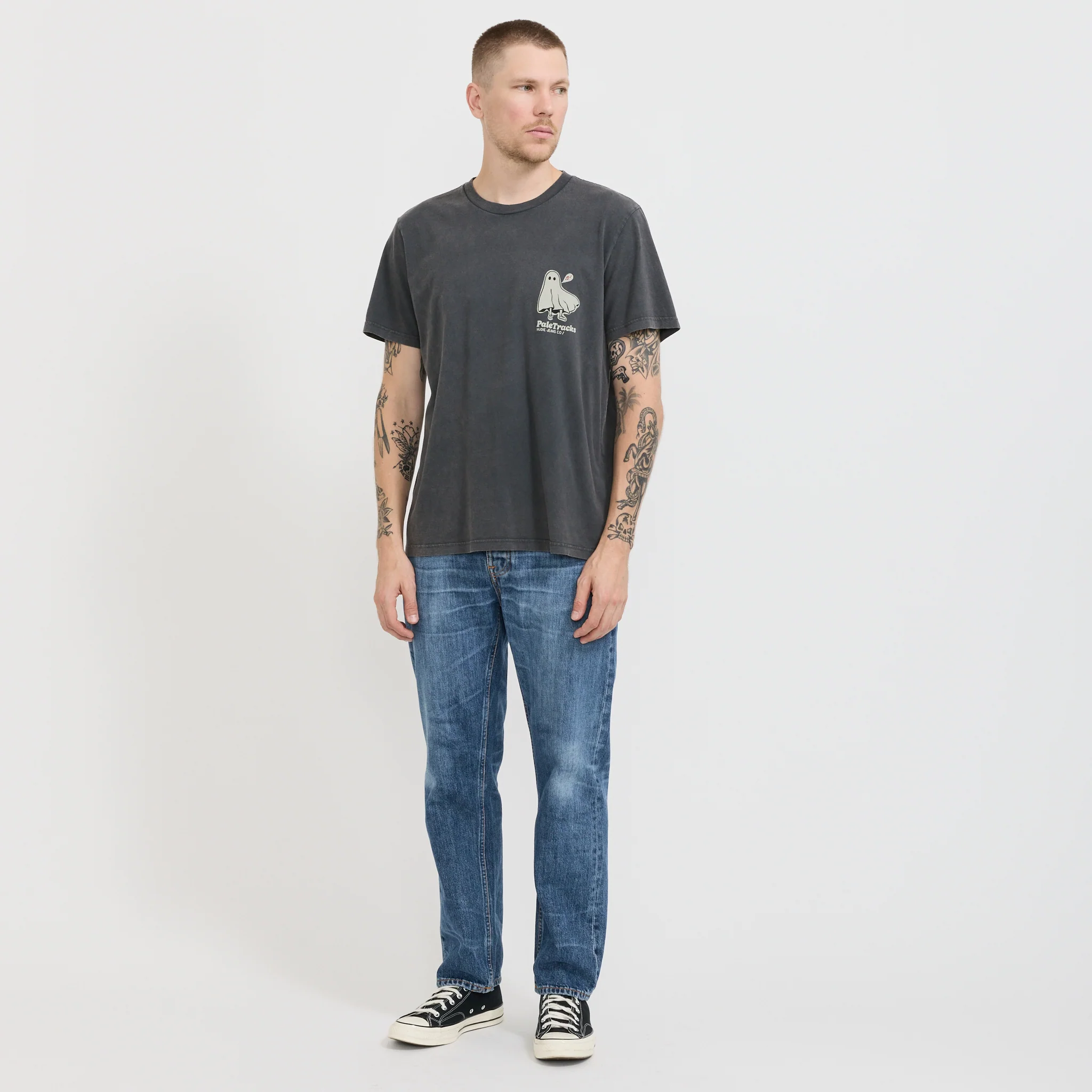 Roy Pale Tracks T-Shirt Antracite - Image 2