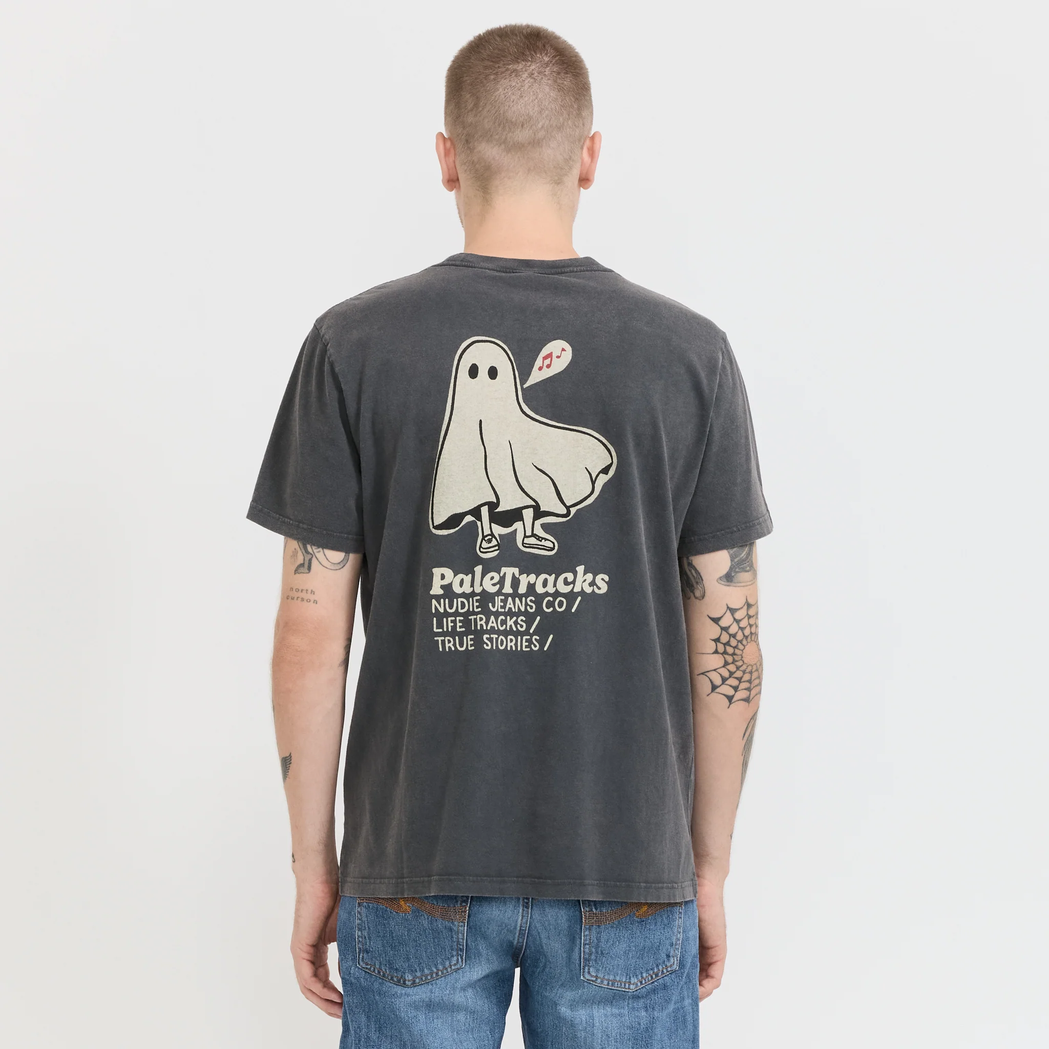 Roy Pale Tracks T-Shirt Antracite - Image 4