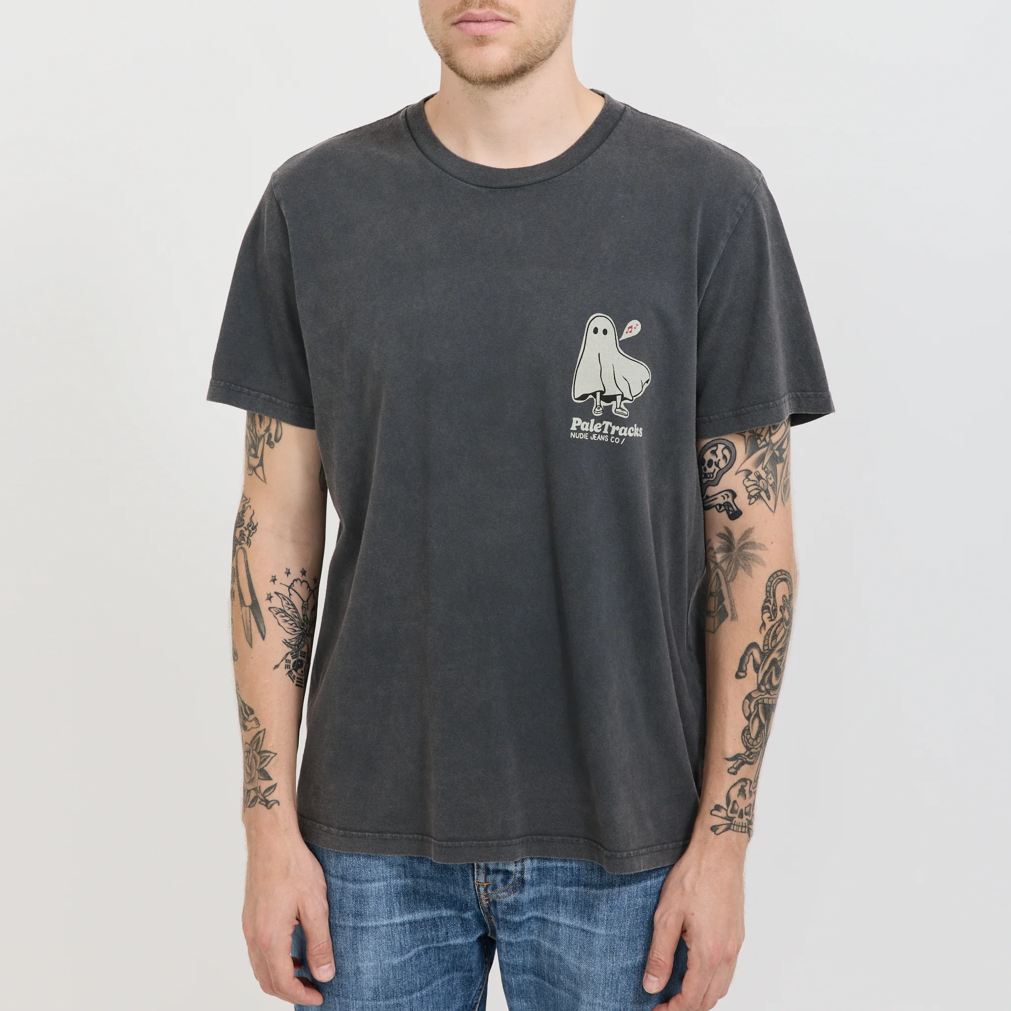 Roy Pale Tracks T-Shirt Antracite - Image 5