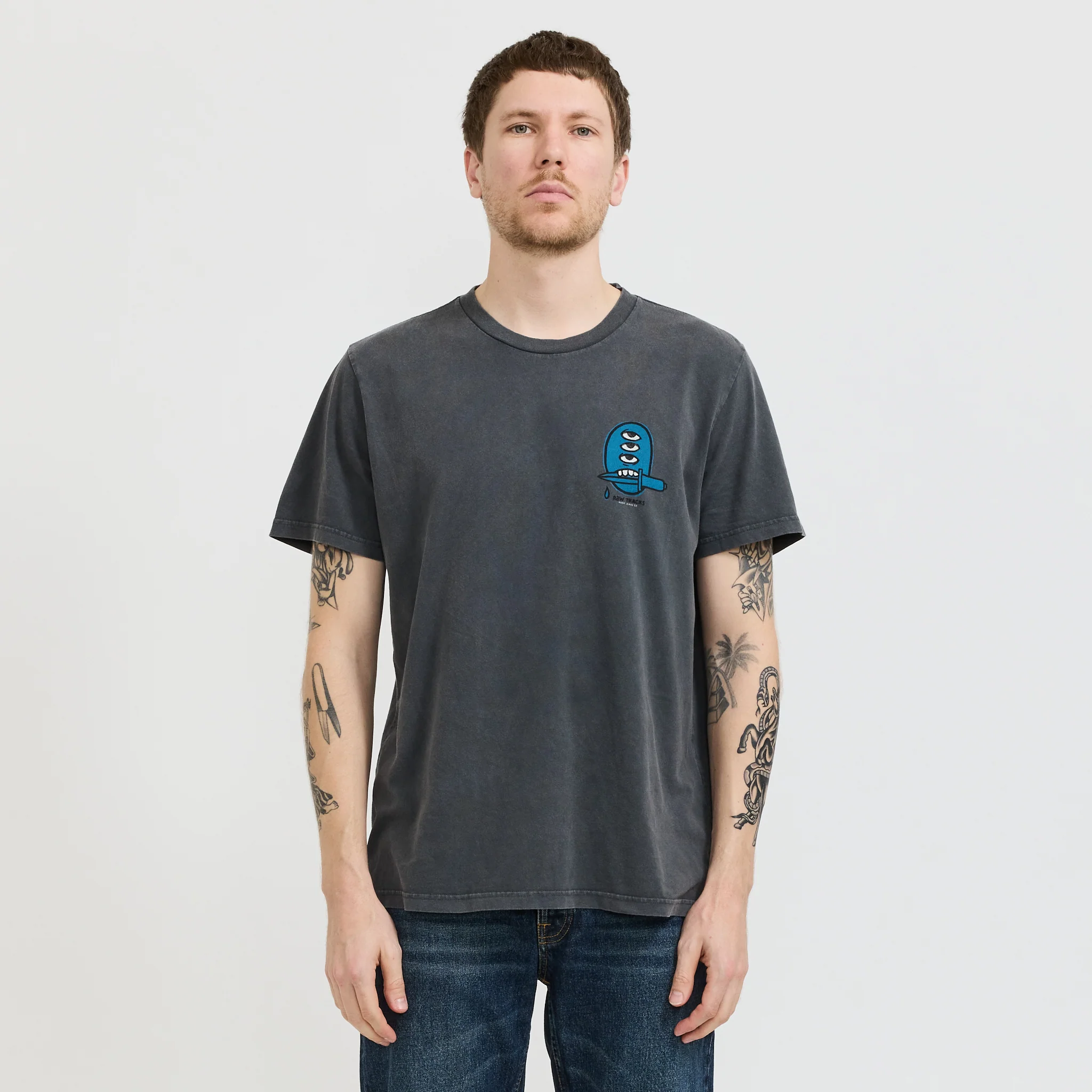Roy Raw Tracks T-Shirt Antracite