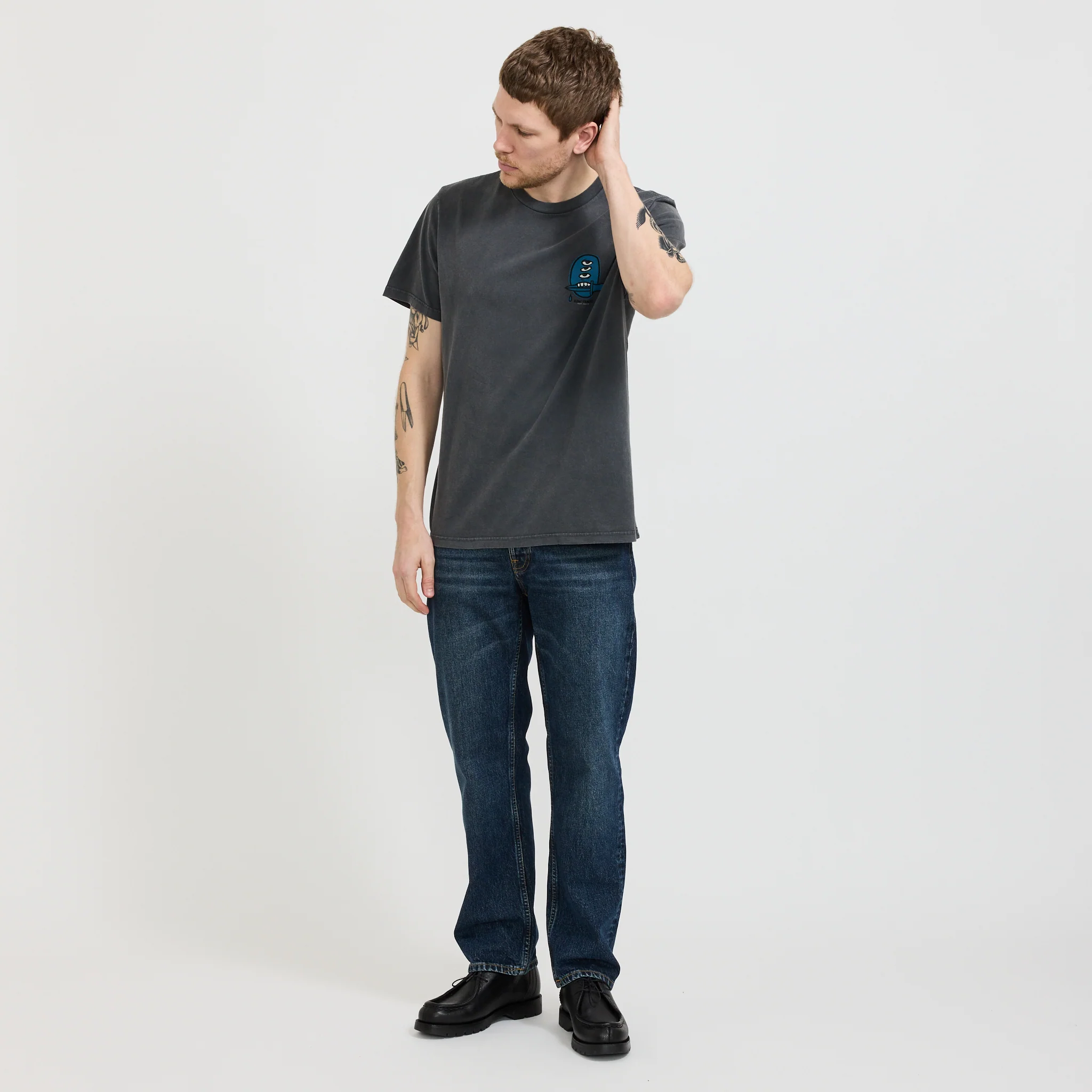Roy Raw Tracks T-Shirt Antracite - Image 5