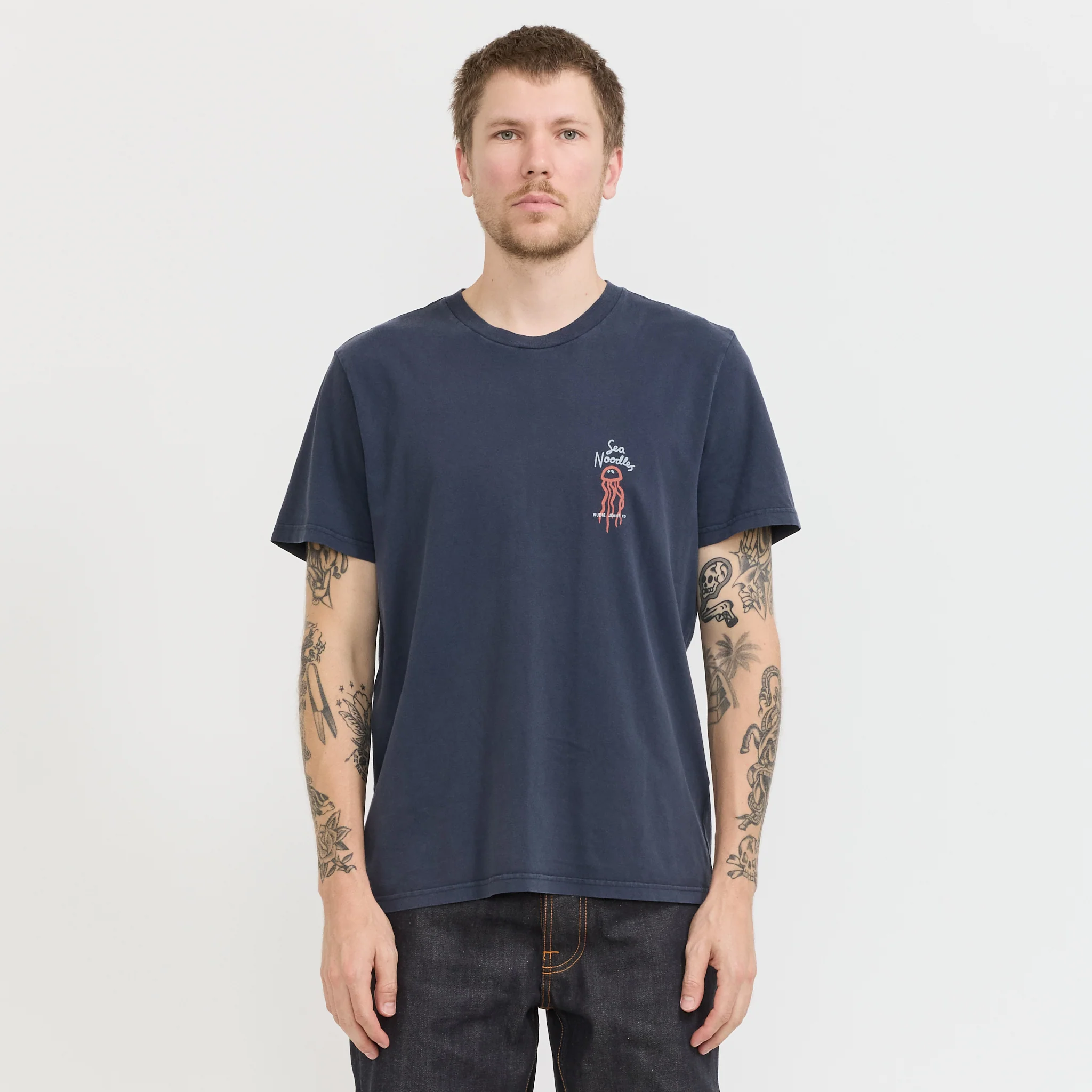 Roy Sea Noodles T-Shirt Dark Blue