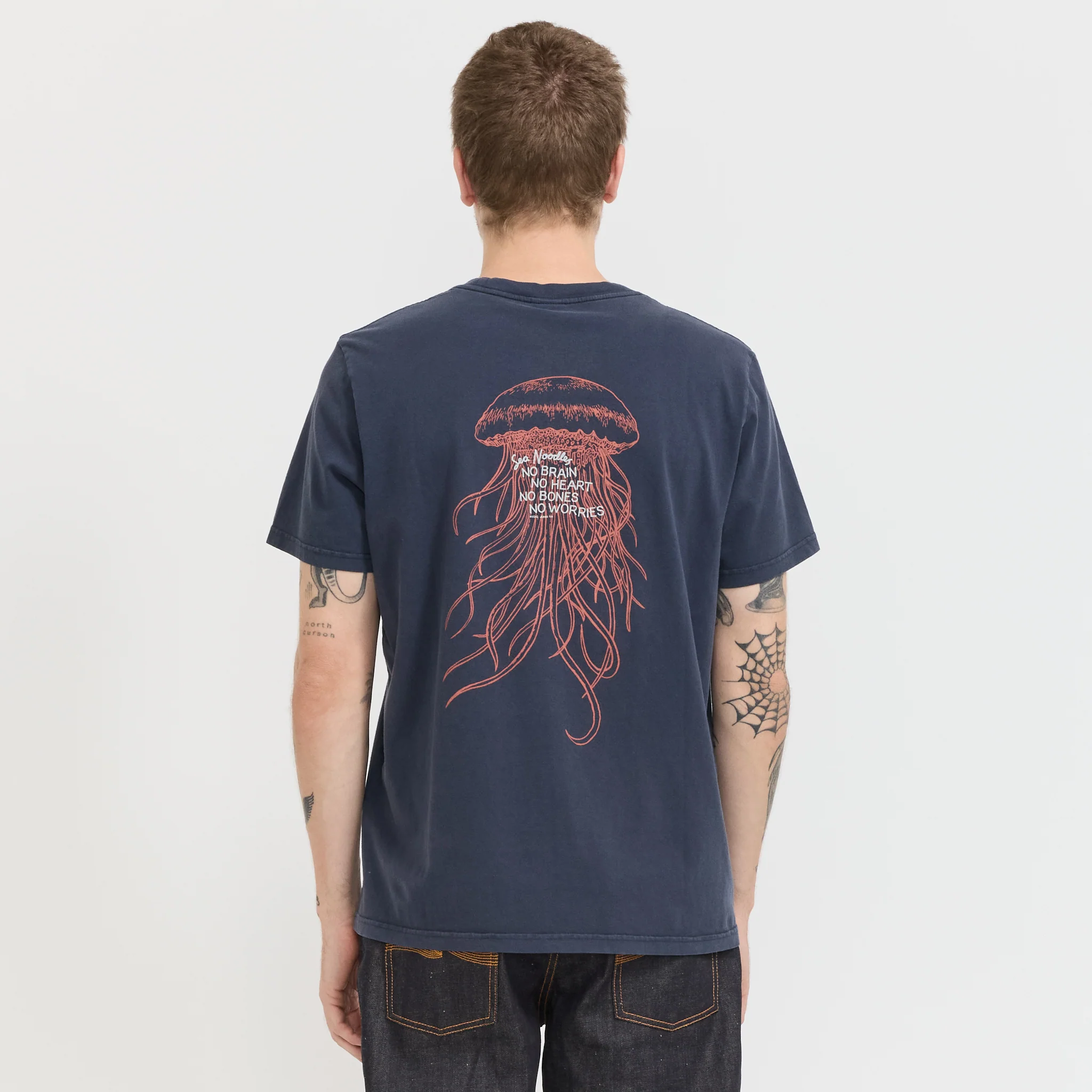 Roy Sea Noodles T-Shirt Dark Blue - Image 2