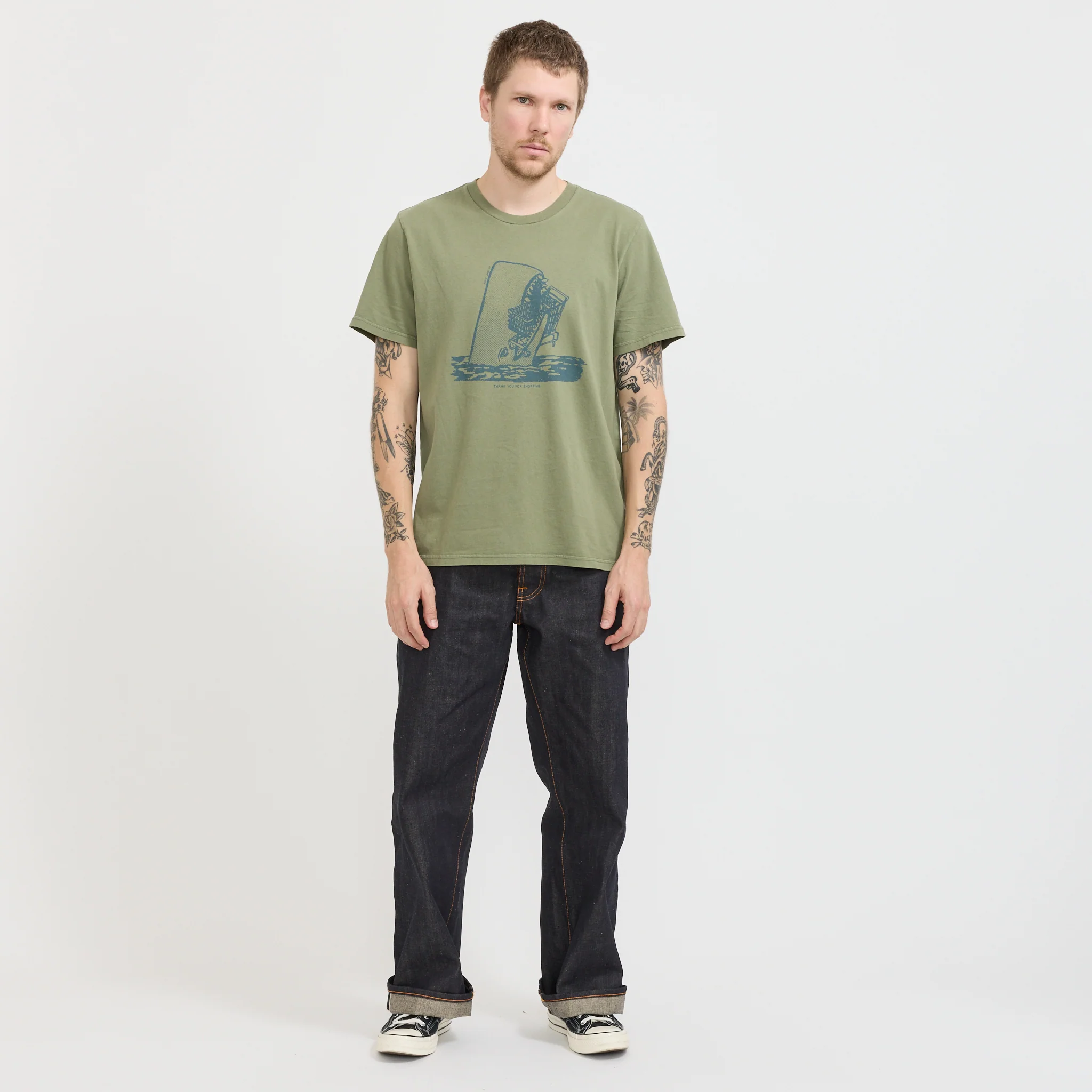Roy Shop-Chop T-Shirt Green - Image 2