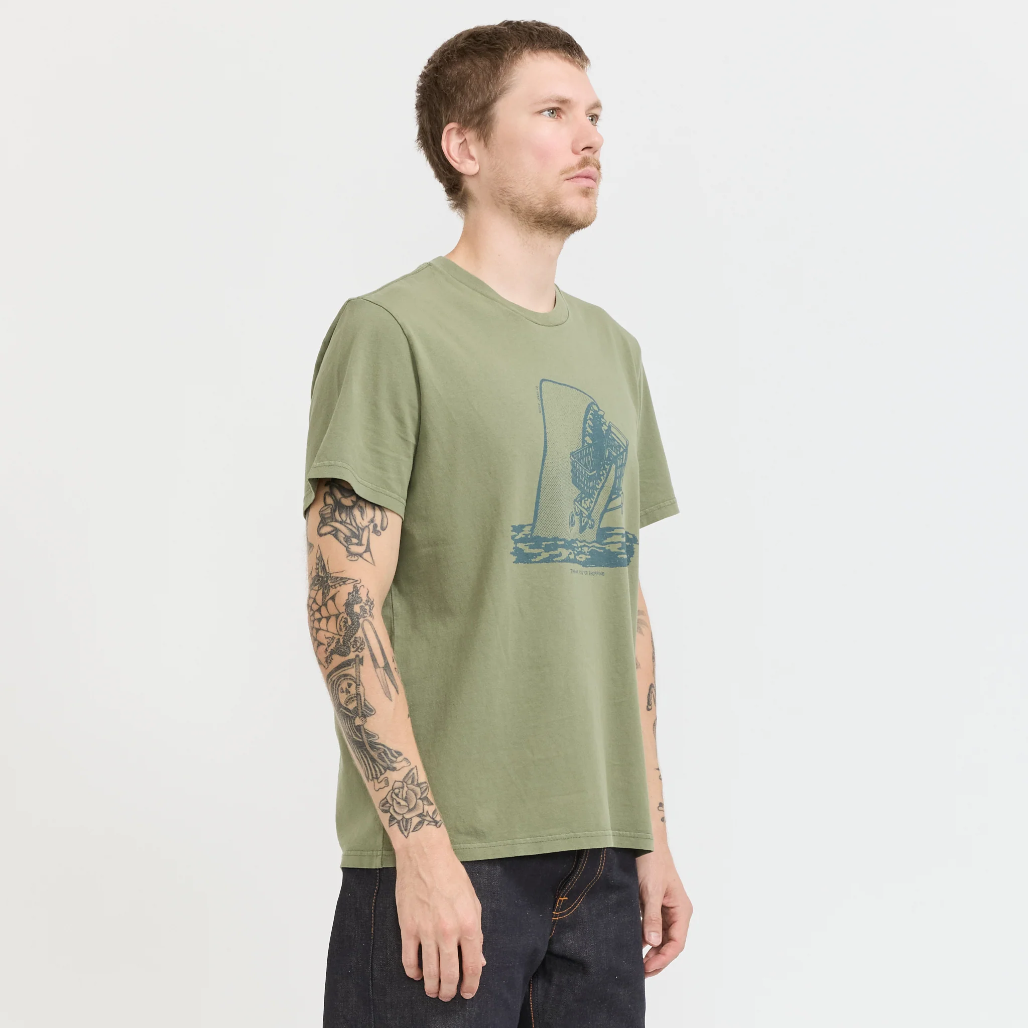 Roy Shop-Chop T-Shirt Green - Image 3